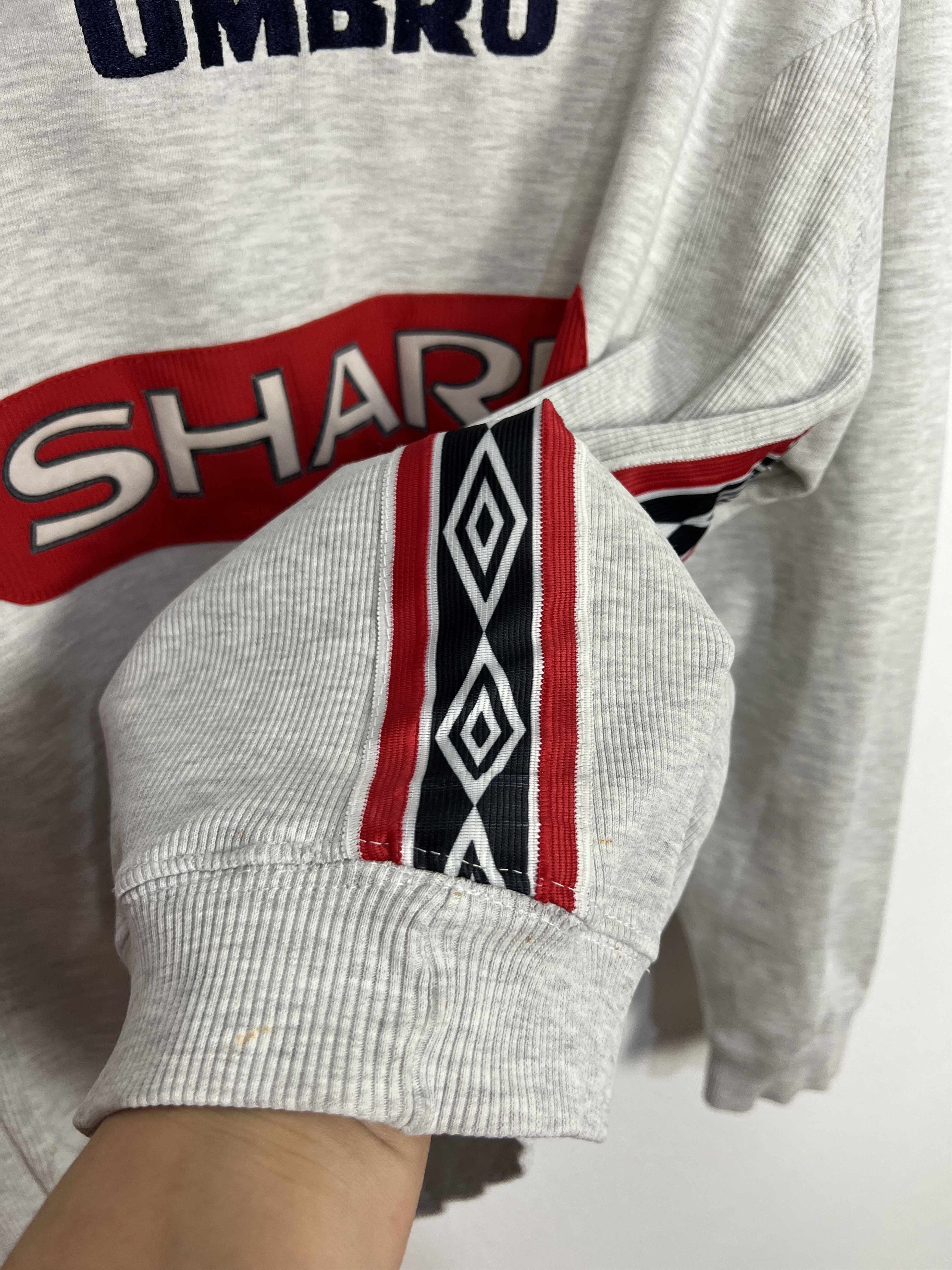 Umbro Manchester United Football Sweatshirt Track Top Crewneck Size US XL / EU 56 / 4 - 4 Thumbnail