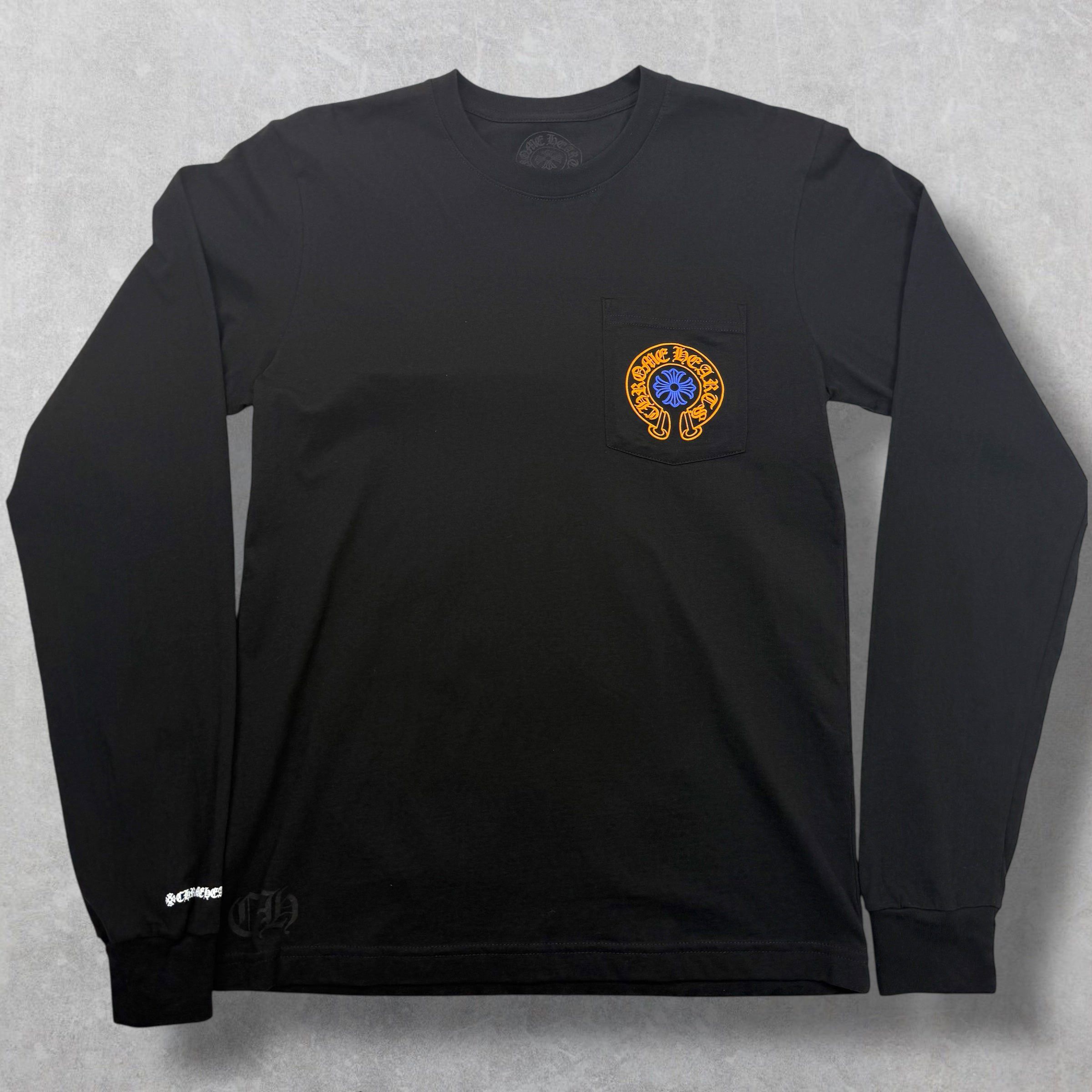 Chrome Hearts Chrome Hearts Orange/Blue Horseshoe Staff L/S M Size US M / EU 48-50 / 2 - 2 Thumbnail