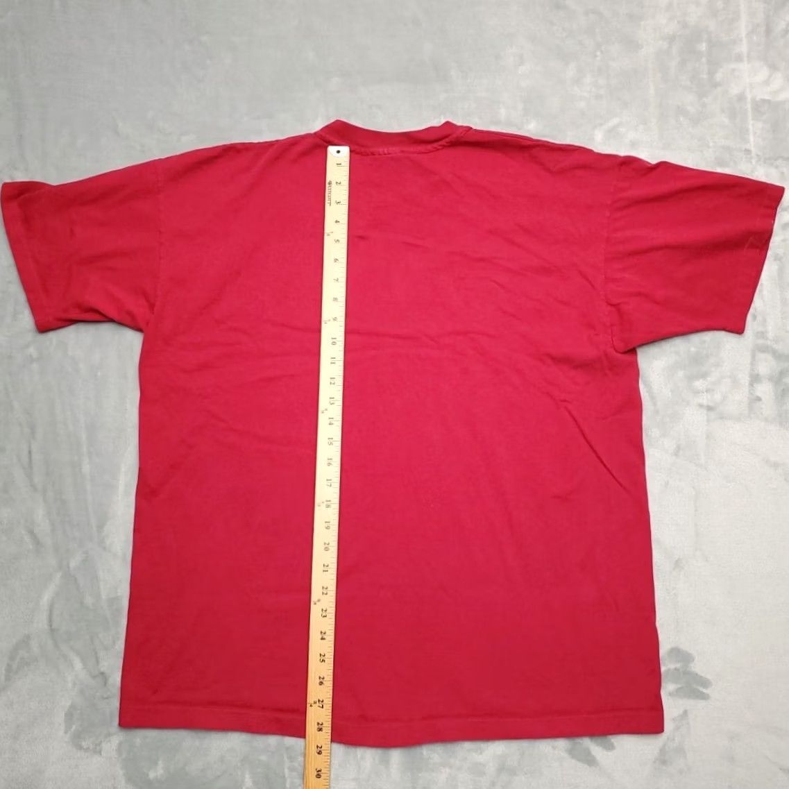 Etro VTG ENUF Jeans Shirt Men XL Red 90s Y2K T-Shirt US Made Vintage 90s Retro Crew Neck Short Sleeve Solid Graphic Print Men Size US XL / EU 56 / 4 - 7 Thumbnail
