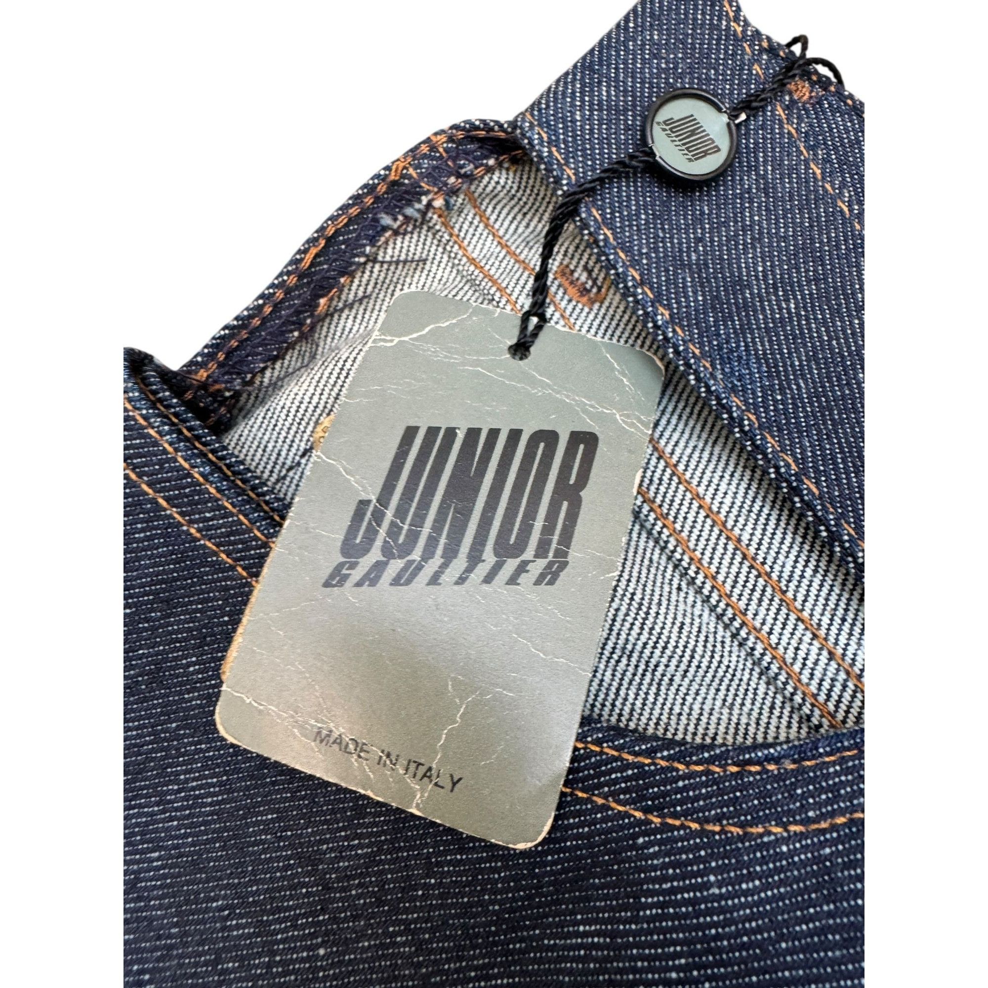 Jean Paul Gaultier Vintage Raw Cut Denim Jeans Size US 30 / EU 46 - 7 Thumbnail