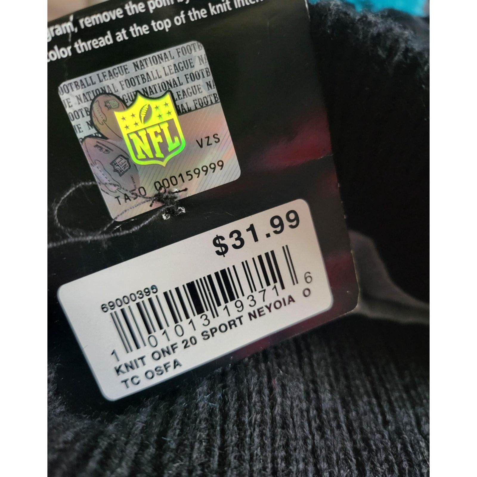 Other NWT Carolina Panthers Sports Knit Pom‎ Beanie Fleece Lined Size ONE SIZE - 4 Thumbnail