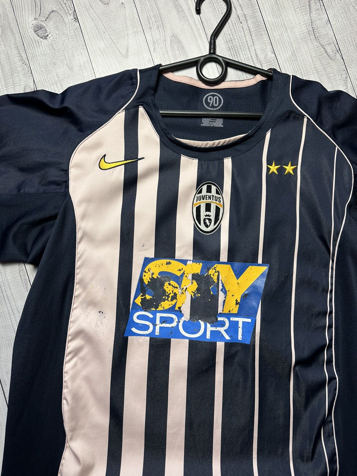 Nike × Vintage Vintage Juventus soccer jersey Nike striped pink rare L Size US L / EU 52-54 / 3 - 3 Thumbnail