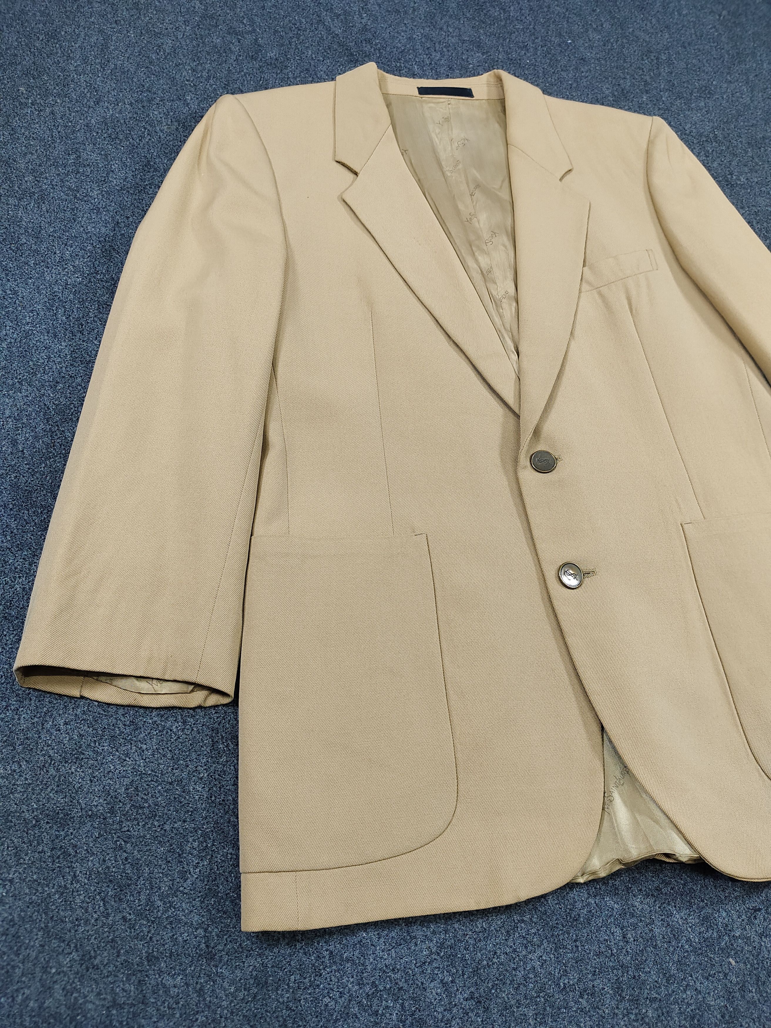 Yves Saint Laurent 90s Yves Saint Laurent- Minimal Classic Tailored Blazer Size US M / EU 48-50 / 2 - 5 Thumbnail