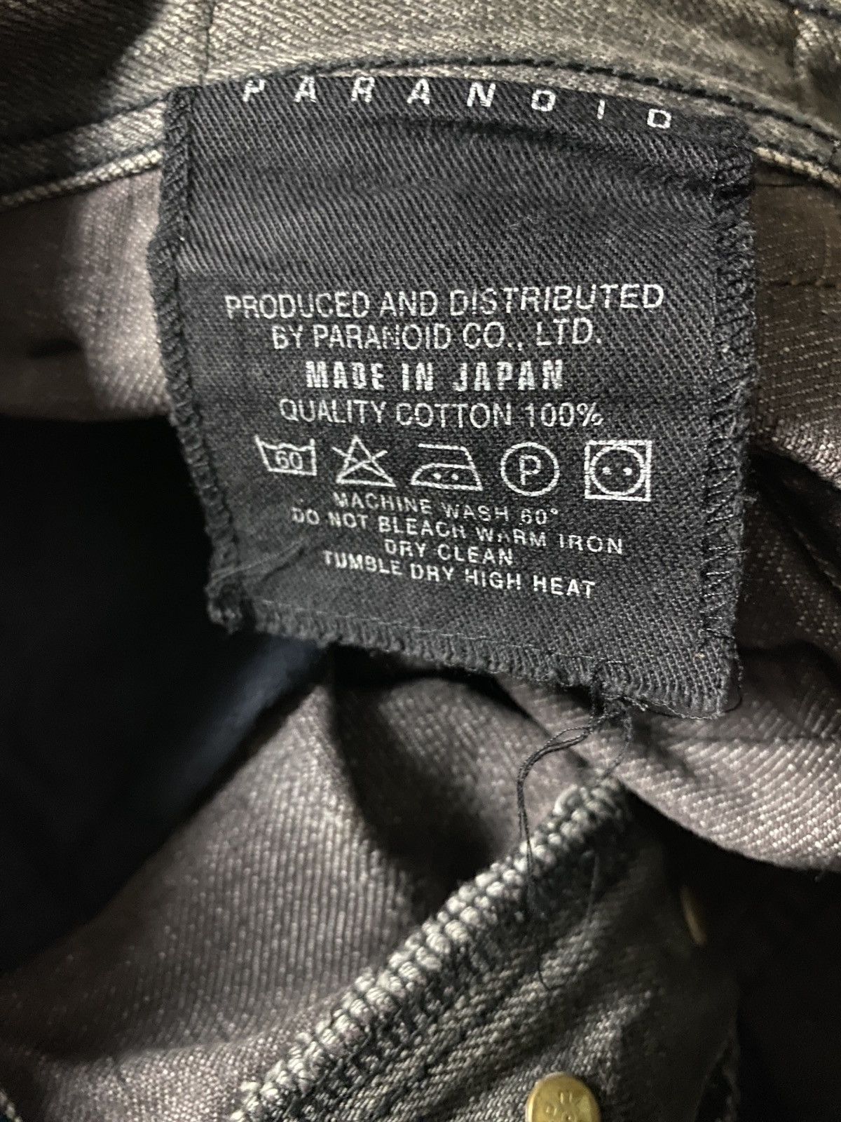 If Six Was Nine × Japanese Brand × Le Grande Bleu (L.G.B.) 2000's Paranoid Japan Distress Washed Flared Jeans Size US 27 - 15 Thumbnail