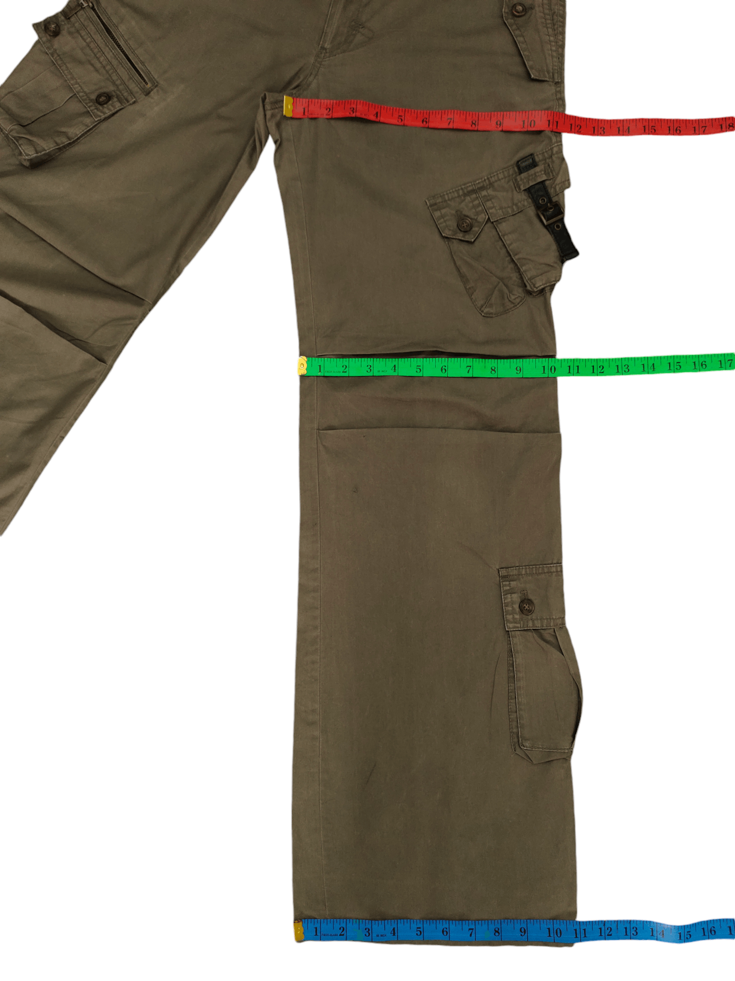 Tornado Mart Flare Pants Tornado Mart Multi Cargo Bondage Punk Bootcut Size US 32 / EU 48 - 13 Thumbnail