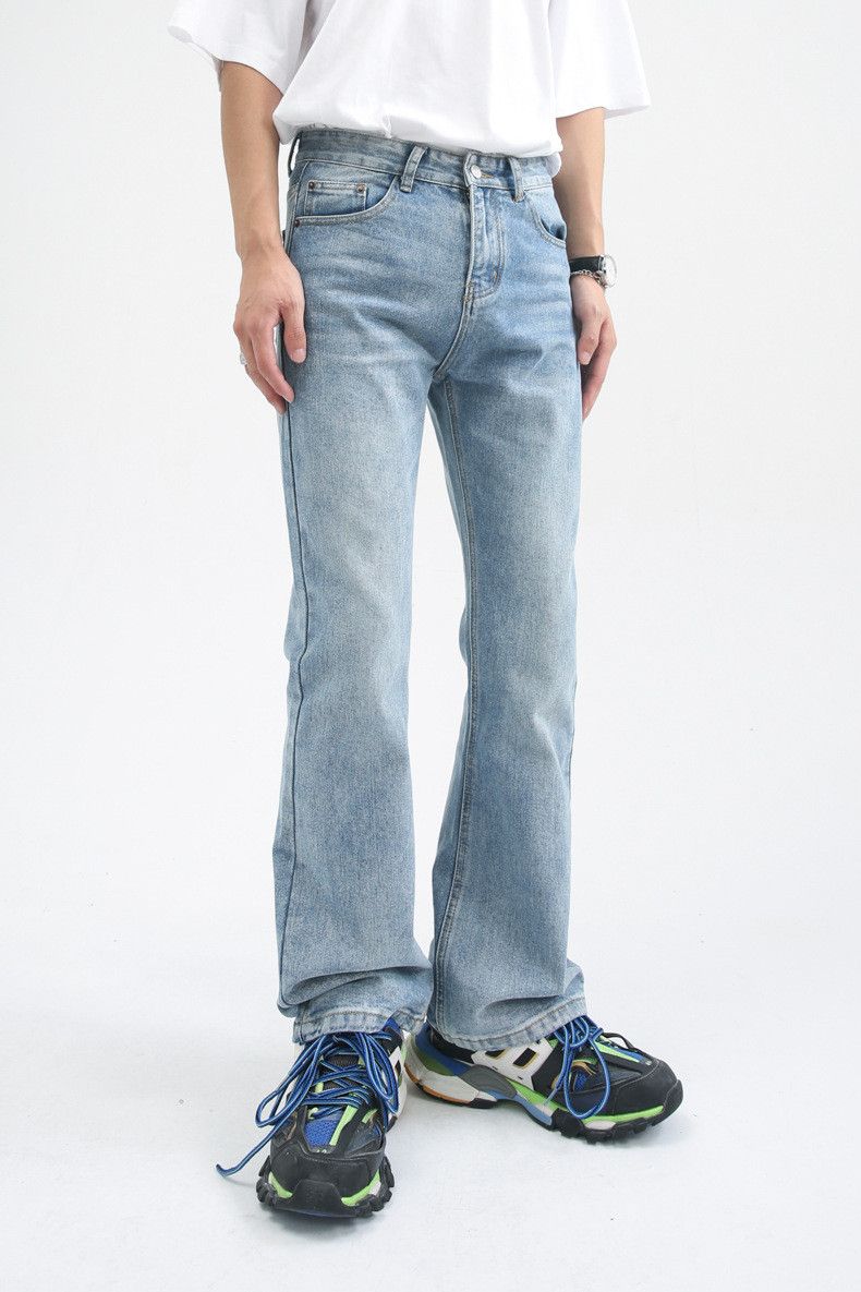 Japanese Brand × Jean Japanese all-match wide-leg washed straight flared jeans Size US 32 / EU 48 - 3 Thumbnail