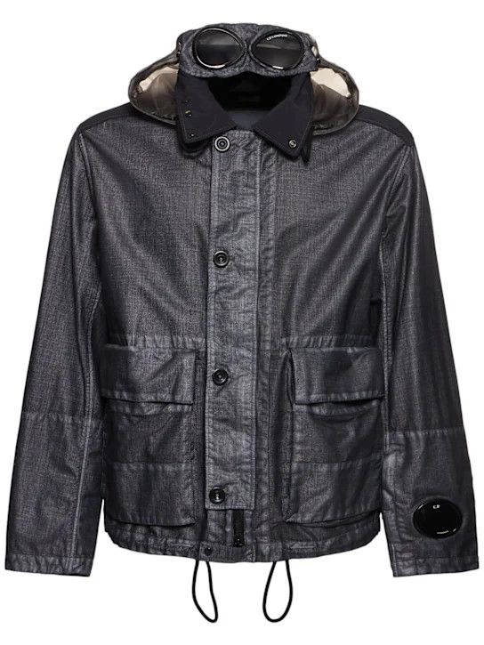 C.P. Company o1lsvrm0425 Raffia Goggle Jacket in Smoked Pearl Size US XL / EU 56 / 4 - 1 Thumbnail