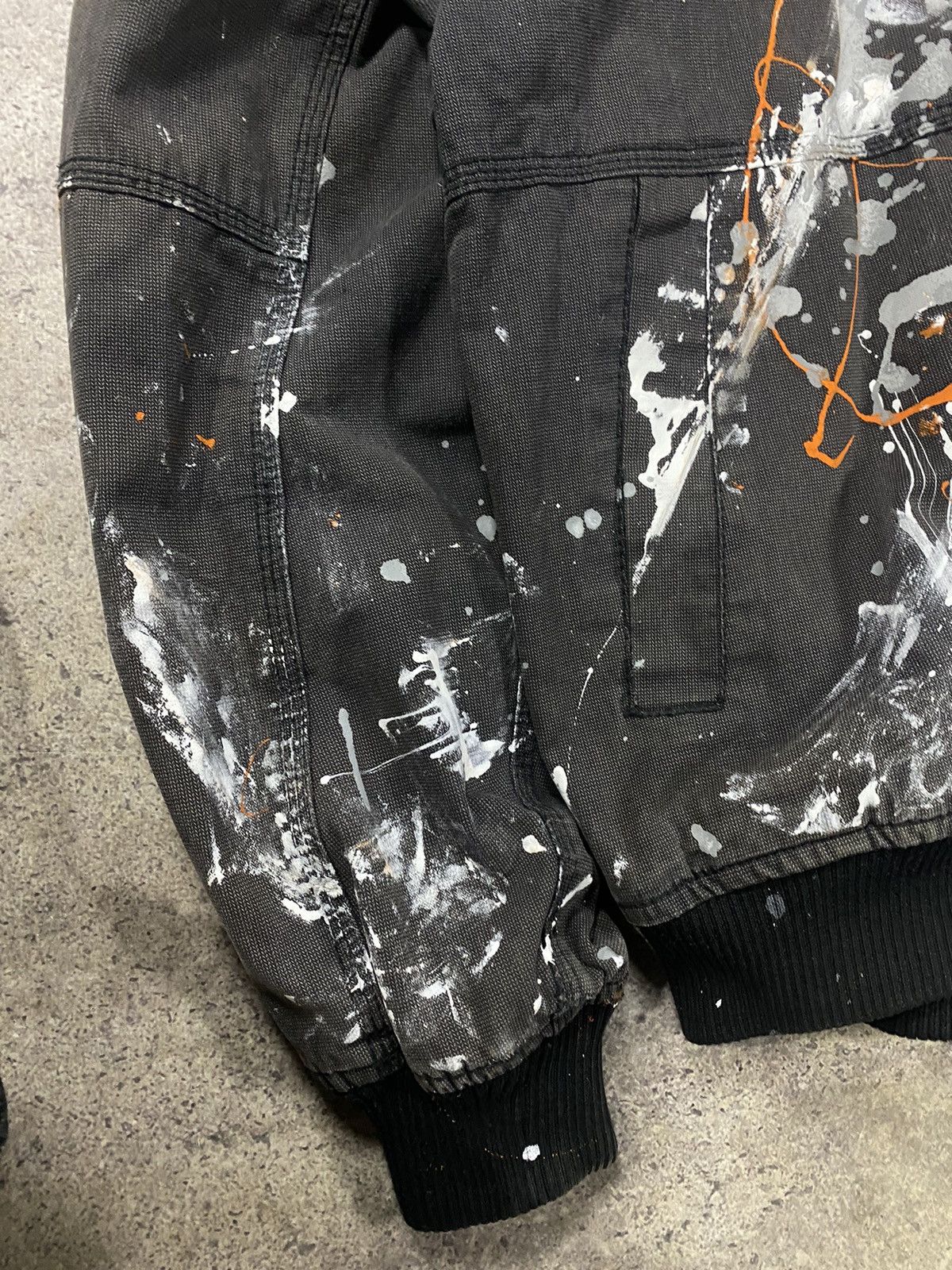 Carhartt Crazy LOGG Carhartt Style Paint Distressed Workwear Jacket Size US XL / EU 56 / 4 - 6 Thumbnail
