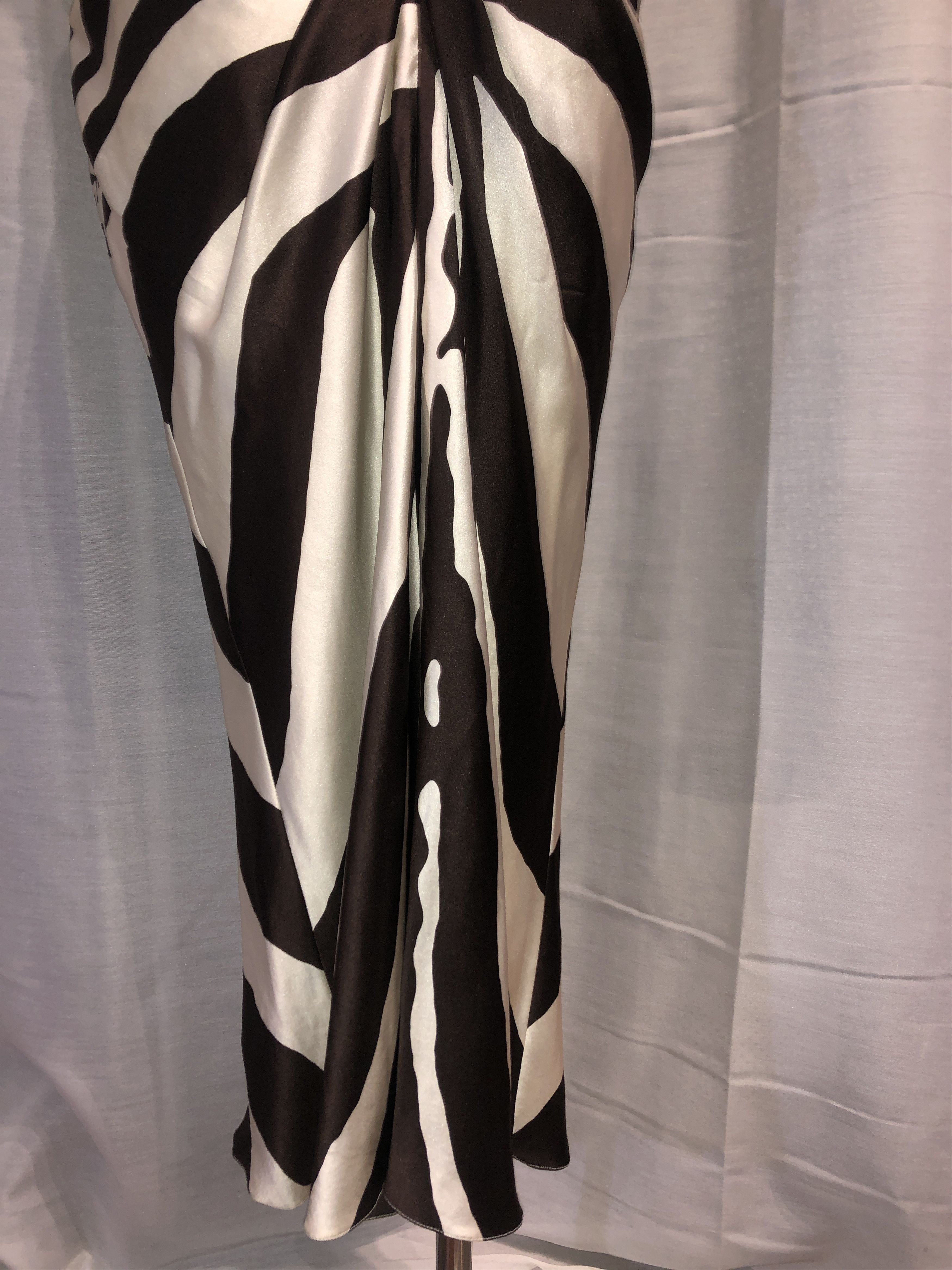 Dior S/S 2009 Zebra Print Silk Dress Size M / US 6-8 / IT 42-44 - 13 Thumbnail