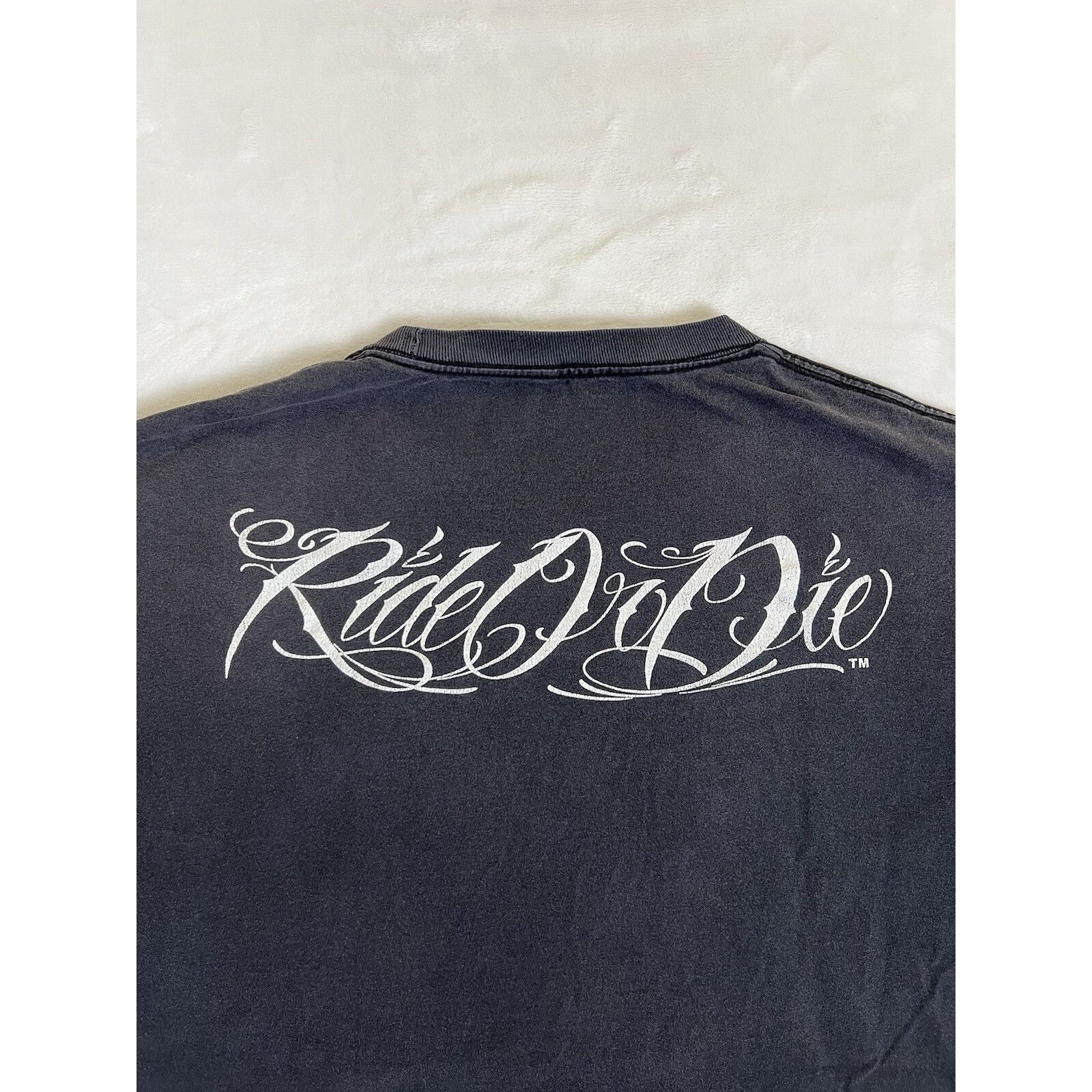 Other Vintage Ride or Die My Old Lady Motorcycle David Gonzales T- Size US XXL / EU 58 / 5 - 9 Thumbnail