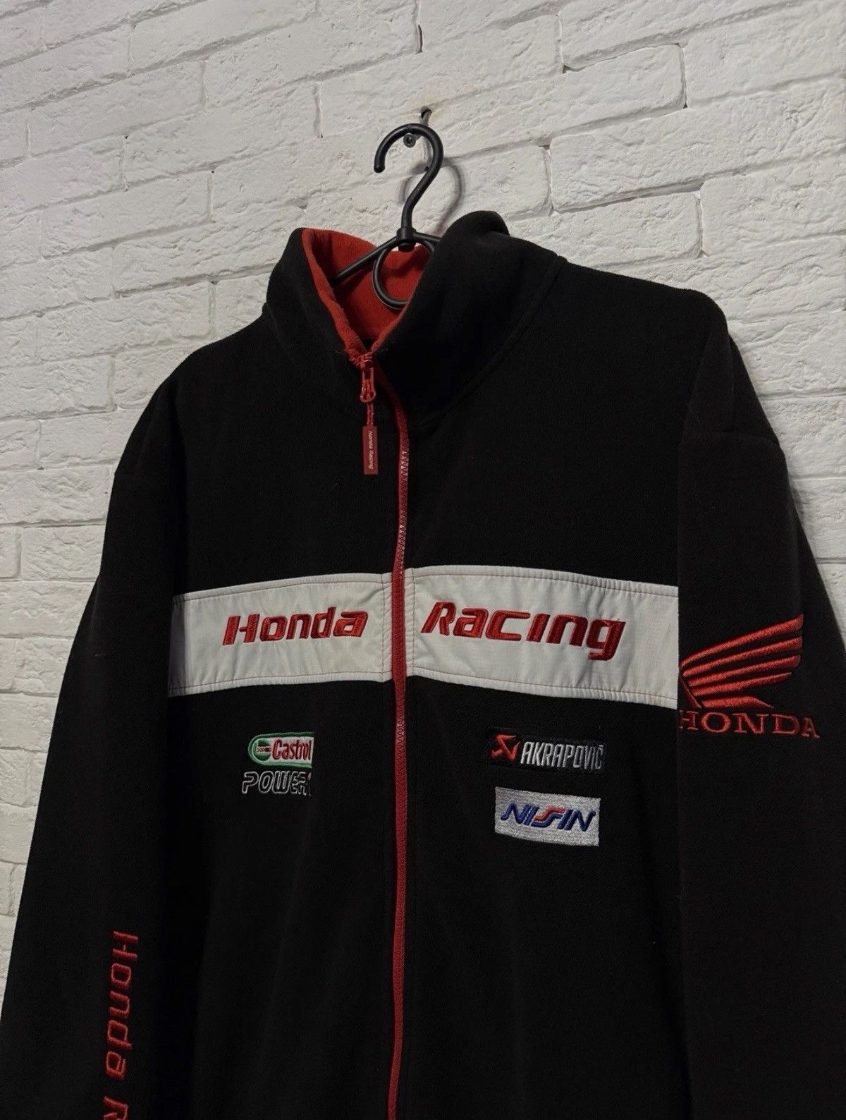 Honda Honda Racing HRC Motosport Fleece Zip Jacket Castrol Sz L Size US L / EU 52-54 / 3 - 2 Thumbnail