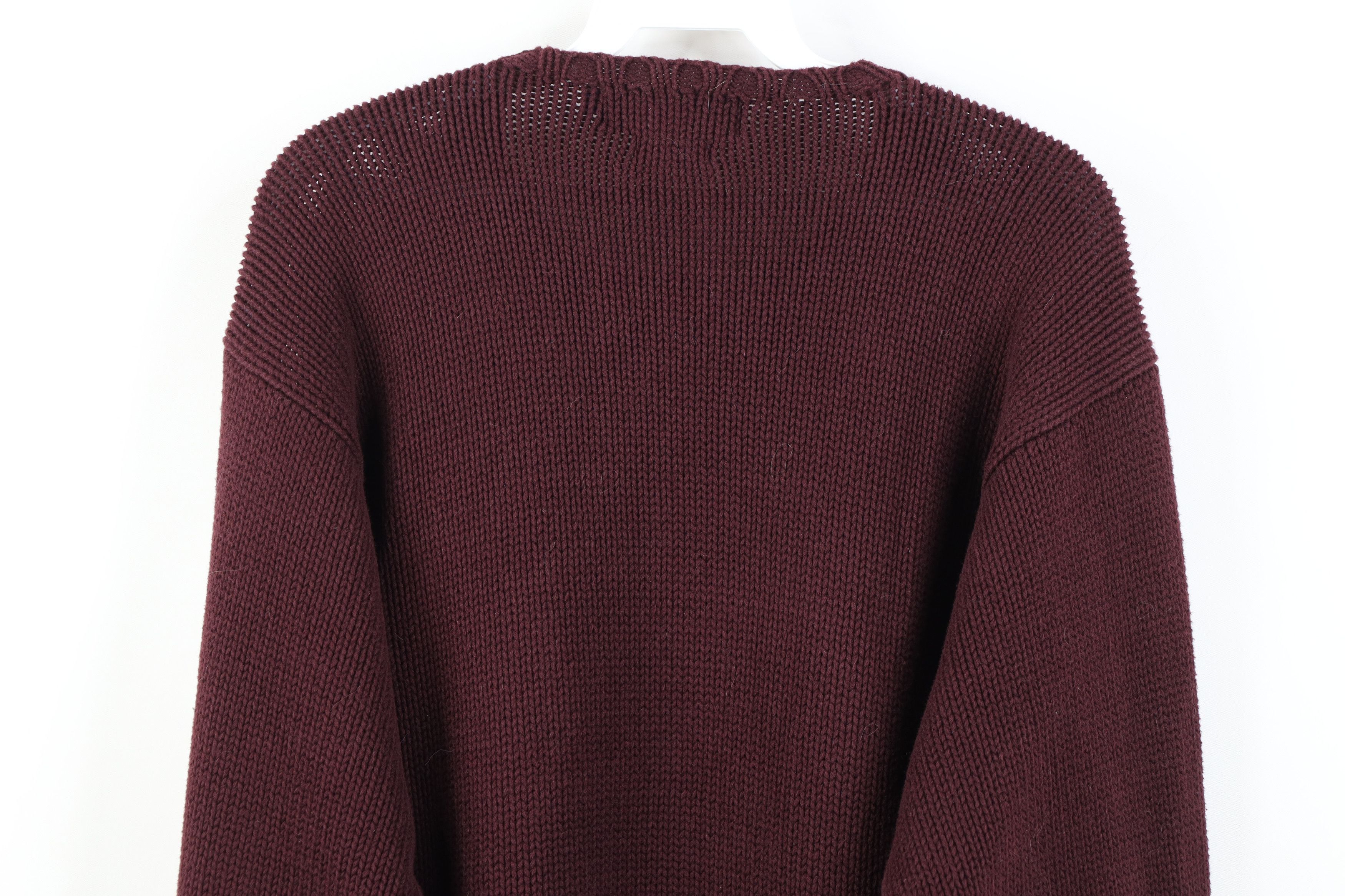 Ralph Lauren Vintage 80s 90s Ralph Lauren Ribbed Knit Sweater Maroon Size US S / EU 44-46 / 1 - 10 Thumbnail