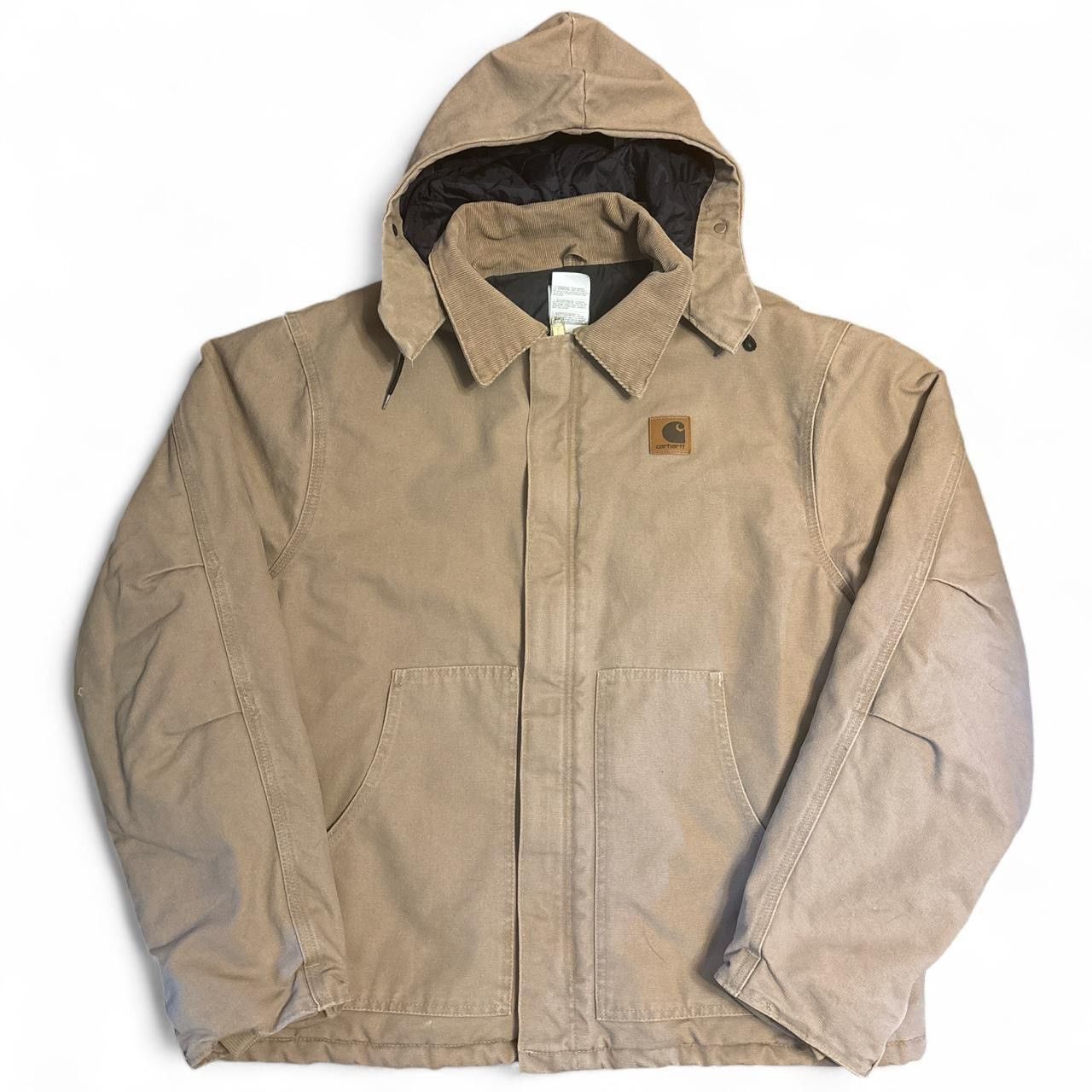 Carhartt Y2K 2003 Carhartt J22SDL Quilted Lined Jacket With Hood Size US XL / EU 56 / 4 - 1 Thumbnail