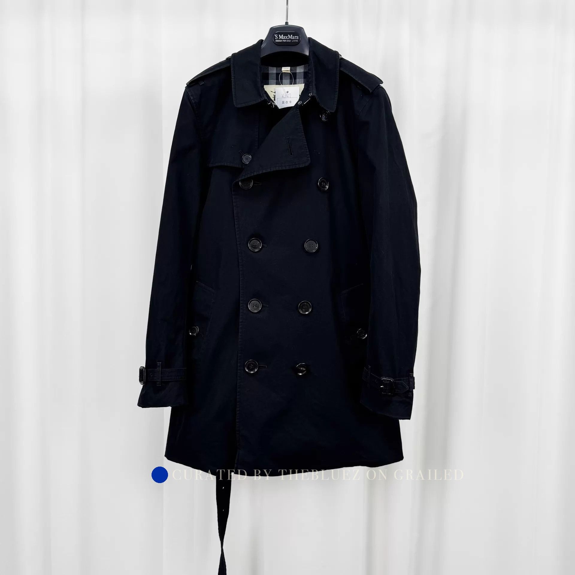 Burberry Classic Double-Breasted Black Trench Coat Size US S / EU 44-46 / 1 - 1 Thumbnail