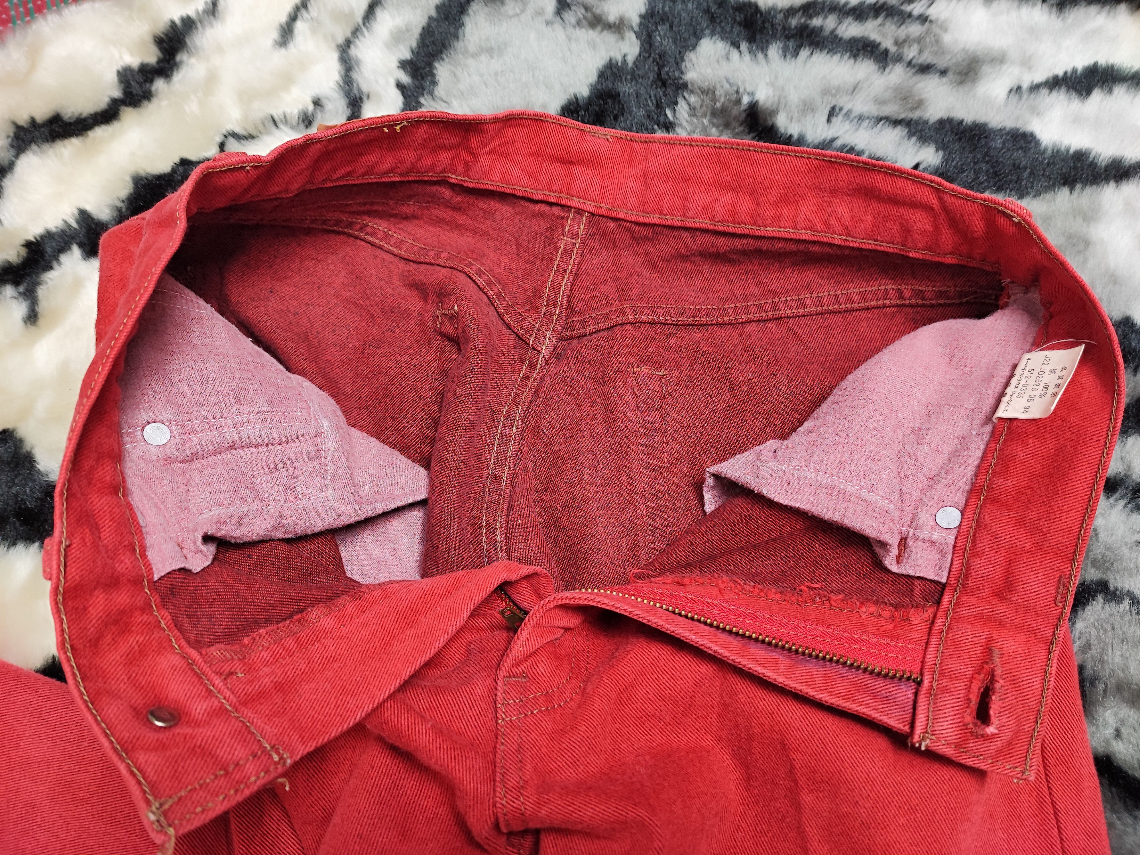 Kapital × Levi's × Vintage Vintage Levis 90s Jeans Red Denim Size US 30 / EU 46 - 10 Thumbnail
