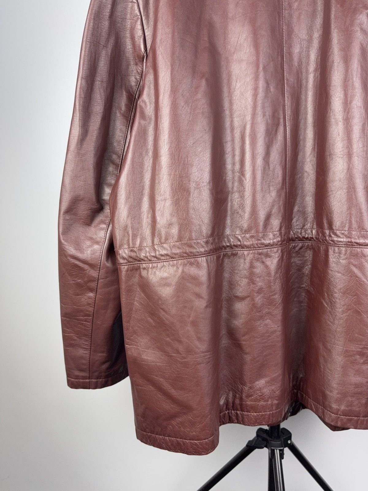 Leather Vintage 90s Avant Garde Y2K Leather MOTO Jacket Rock Punk Size US XL / EU 56 / 4 - 12 Thumbnail