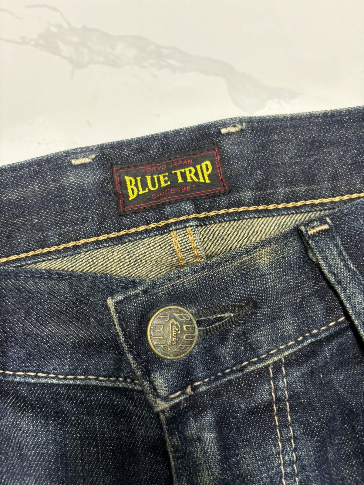 Kapital EDWIN BLUE TRIP RUSTY TOKYO FLARE DISTRESS DENIM JEANS Size US 32 / EU 48 - 9 Thumbnail