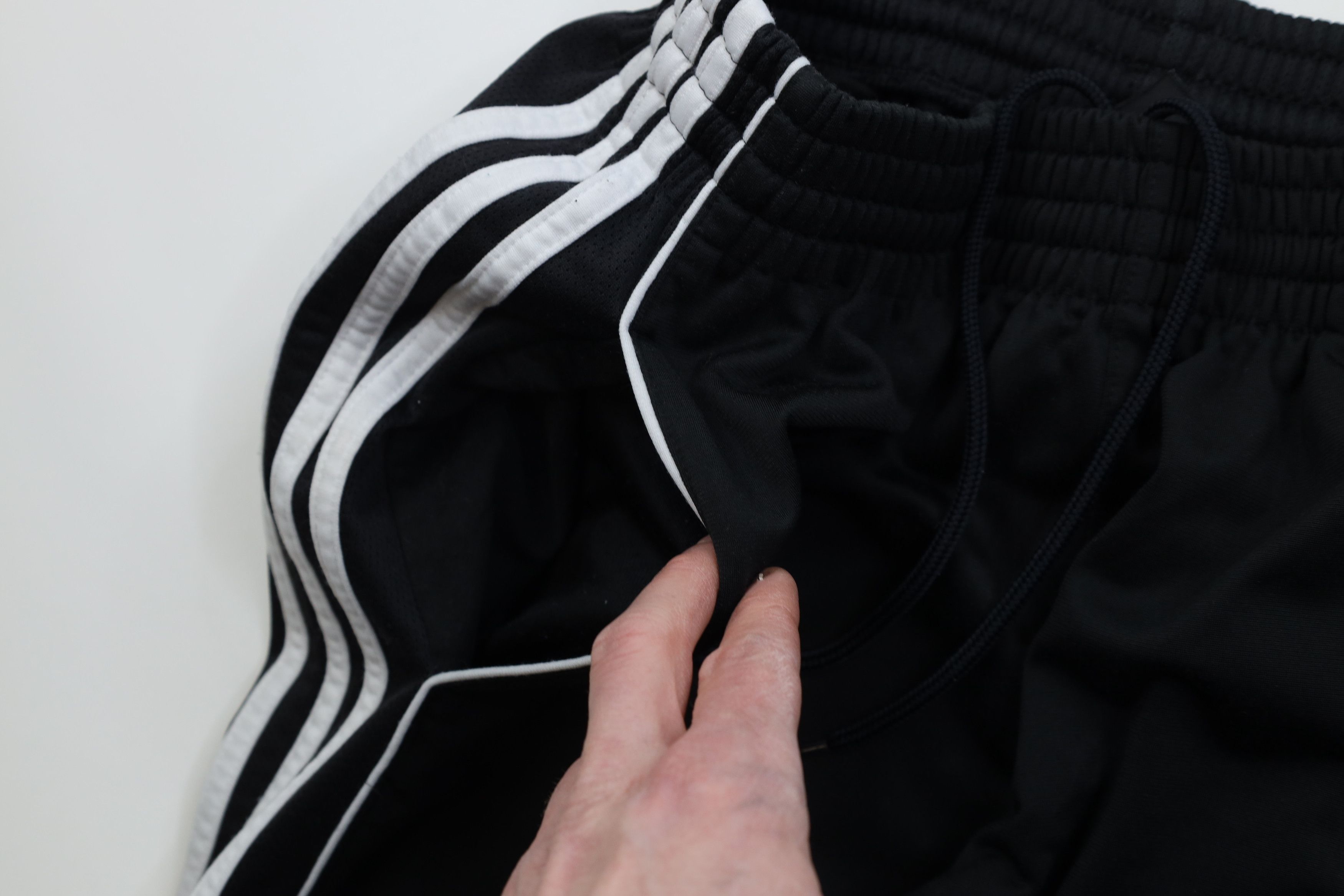 Adidas Vintage Y2K Adidas Striped Wide Leg Sweatpants Pants Black Size US 34 / EU 50 - 9 Thumbnail