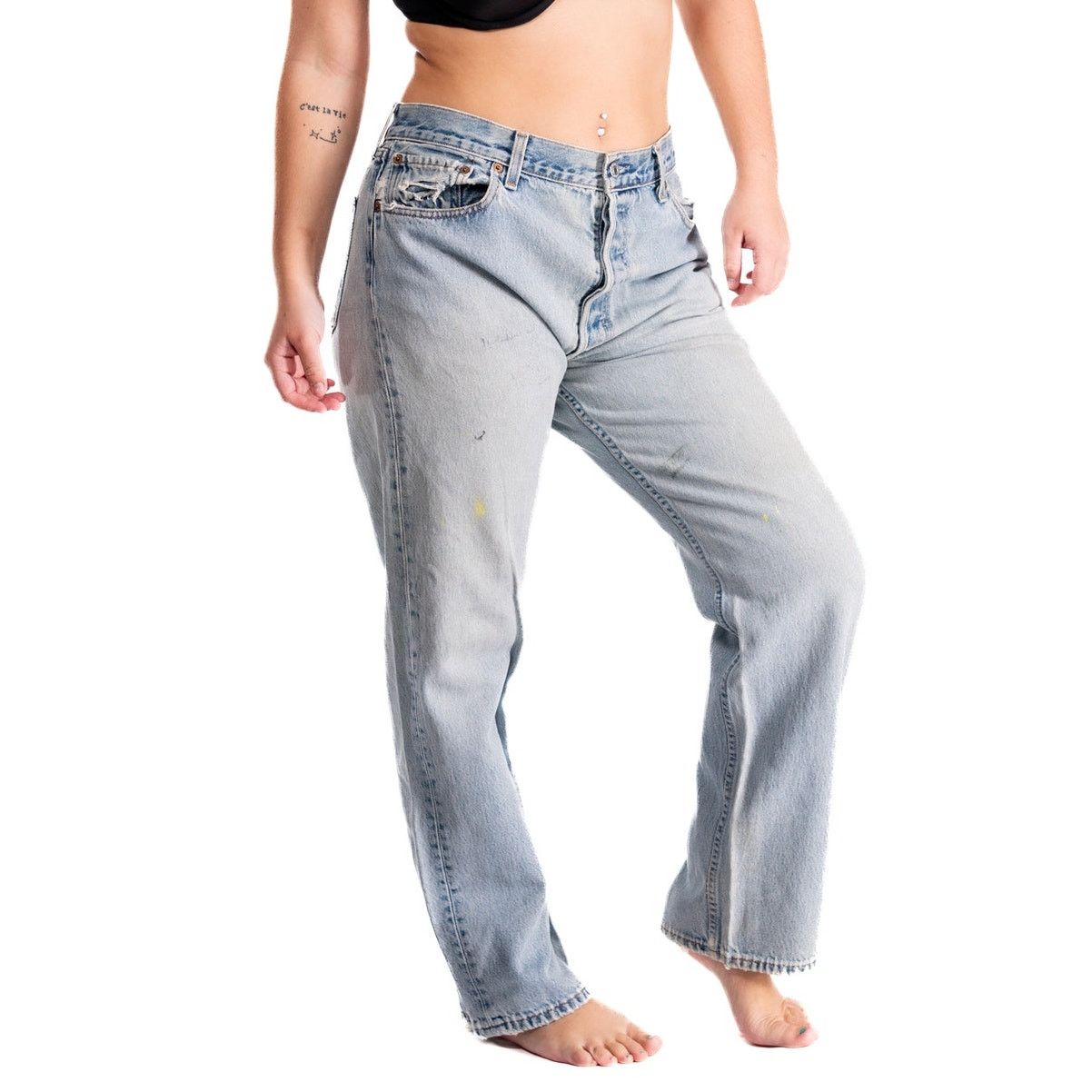 Levi's Vintage 1999 Levi 501 Distressed Light Wash Jeans 36x30 Size US 36 / EU 52 - 1 Thumbnail