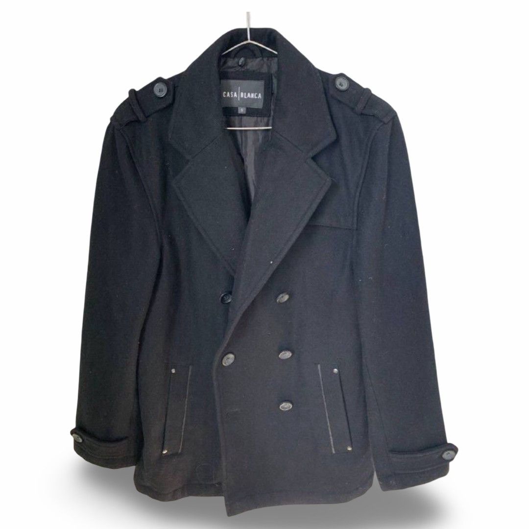Casablanca Casa Blanca double-breasted wool coat #879 Size US S / EU 44-46 / 1 - 1 Thumbnail