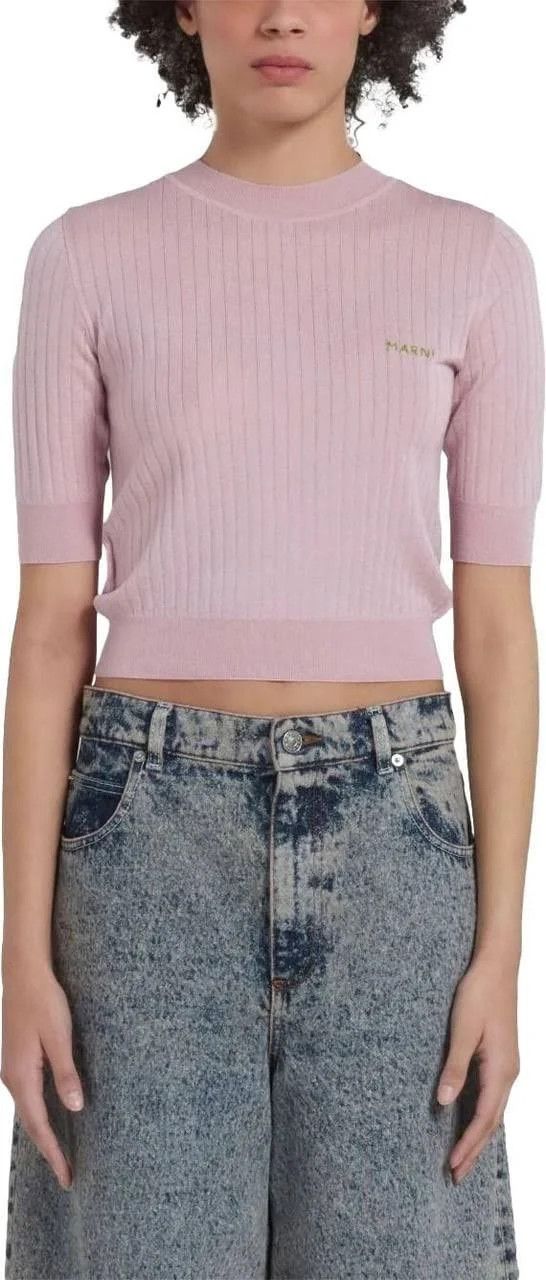 Marni o1w1db10824 Turtleneck Sweater in Pink Size XS / US 0-2 / IT 36-38 - 5 Thumbnail