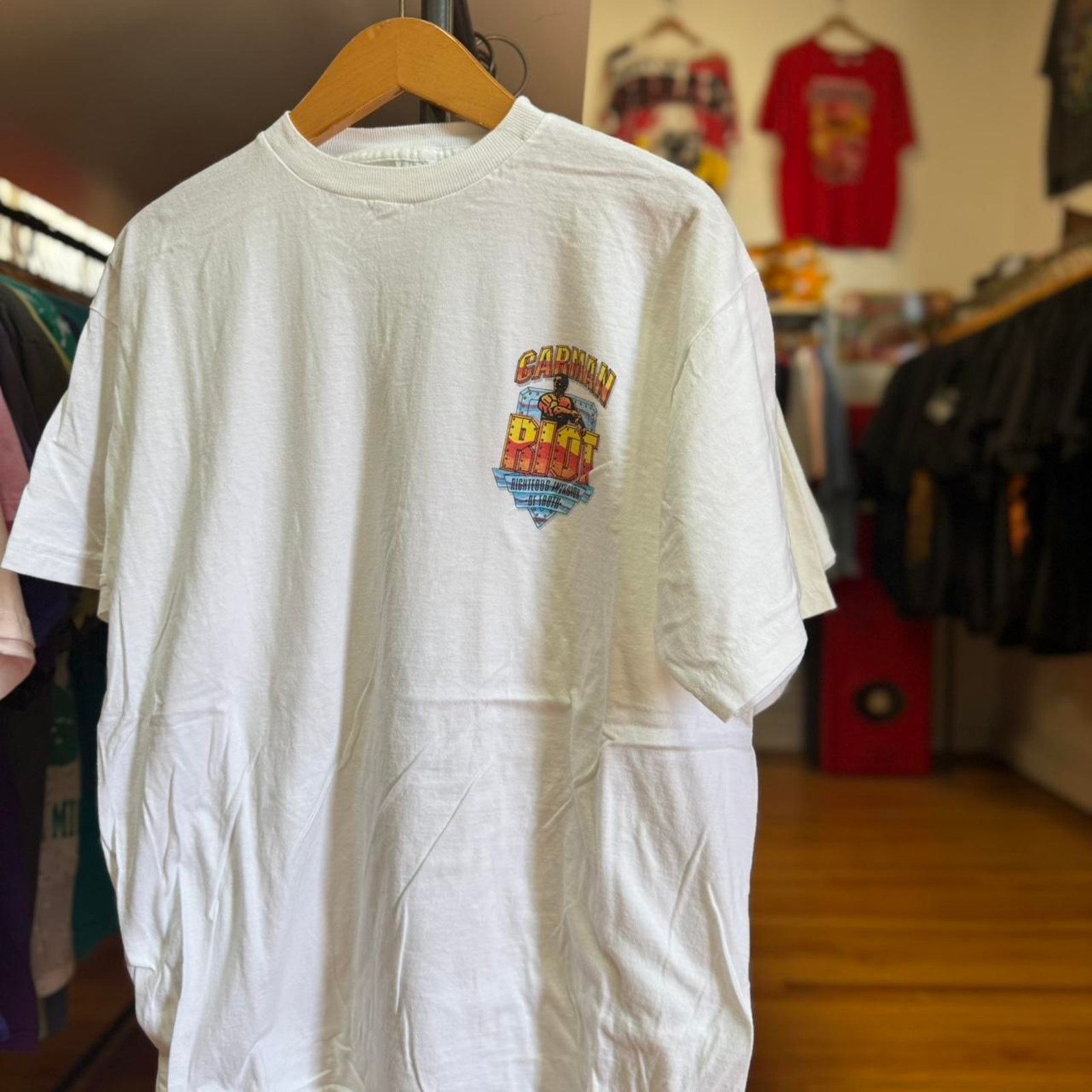 Vintage Vintage 90s Riot T-Shirt Size US XL / EU 56 / 4 - 1 Thumbnail