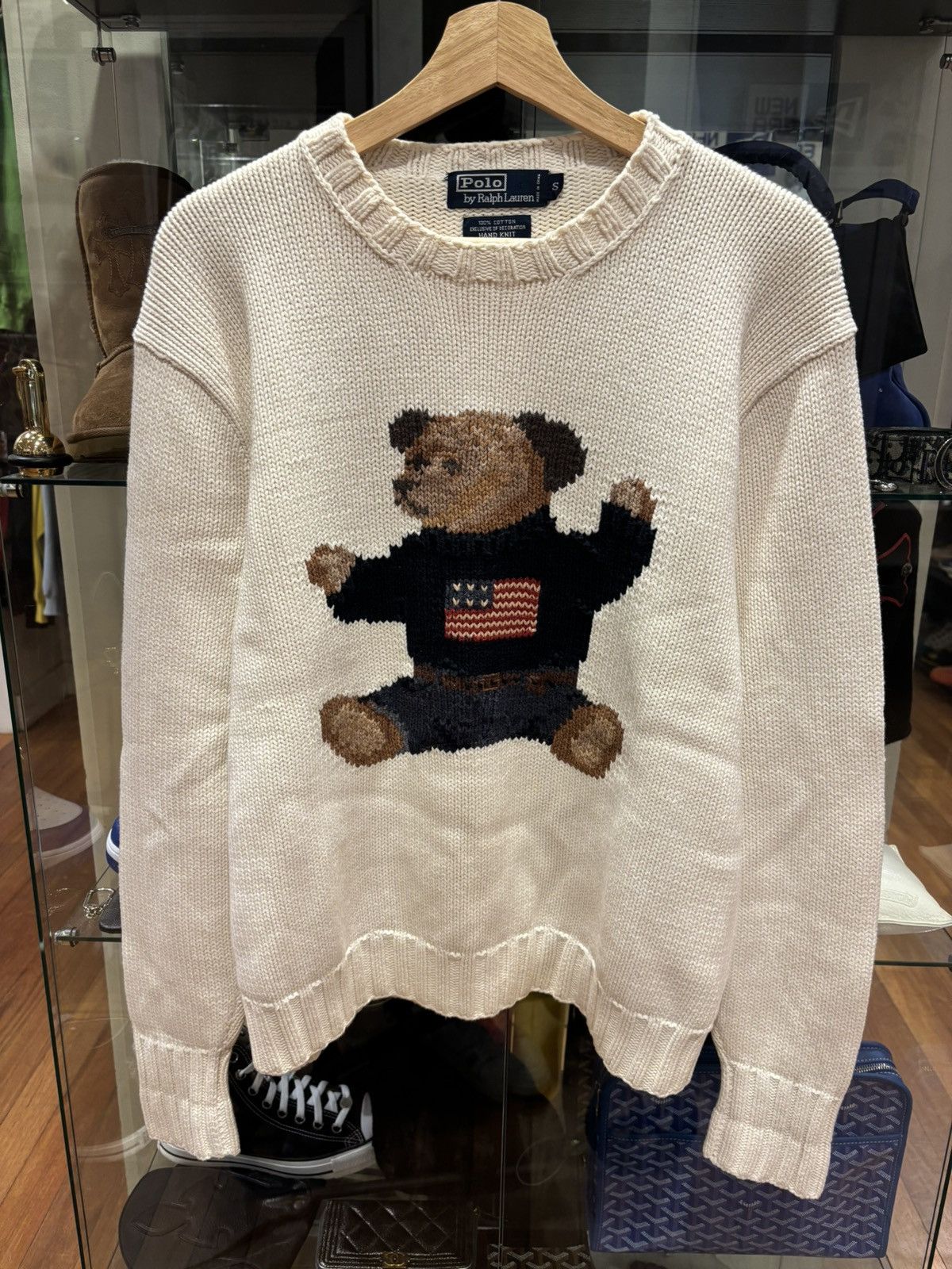 Polo Ralph Lauren Polo Ralph Lauren American Bear Knit Sweater Size US S / EU 44-46 / 1 - 1 Thumbnail