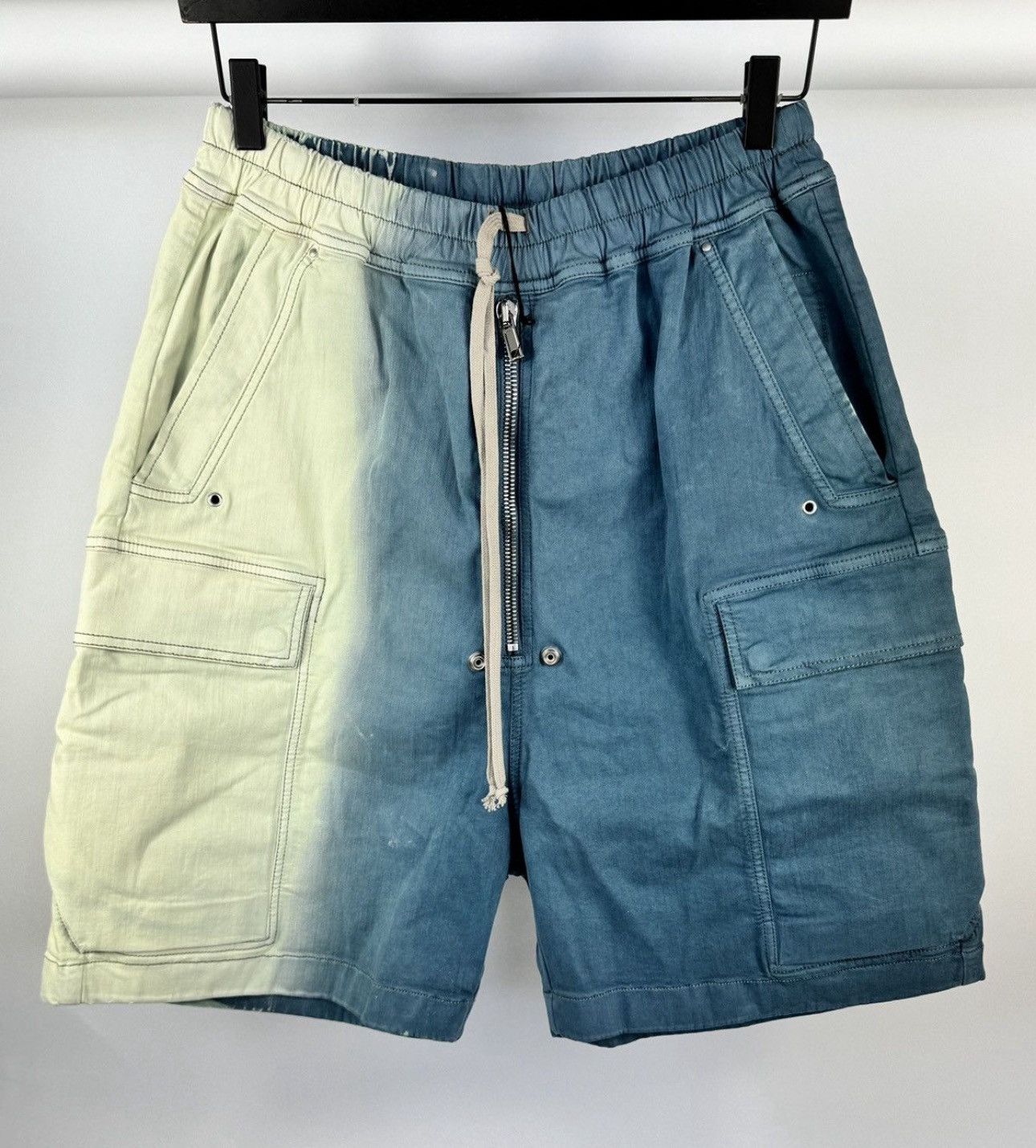 Rick Owens CARGOBELA THOOTHPASTE DEGRADE SHORTS Size US 32 / EU 48 - 1 Thumbnail