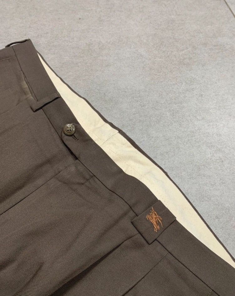 Burberry Y2k vintage Faded brown khaki 2000s wool blend wide trousers Size US 38 / EU 54 - 2 Thumbnail