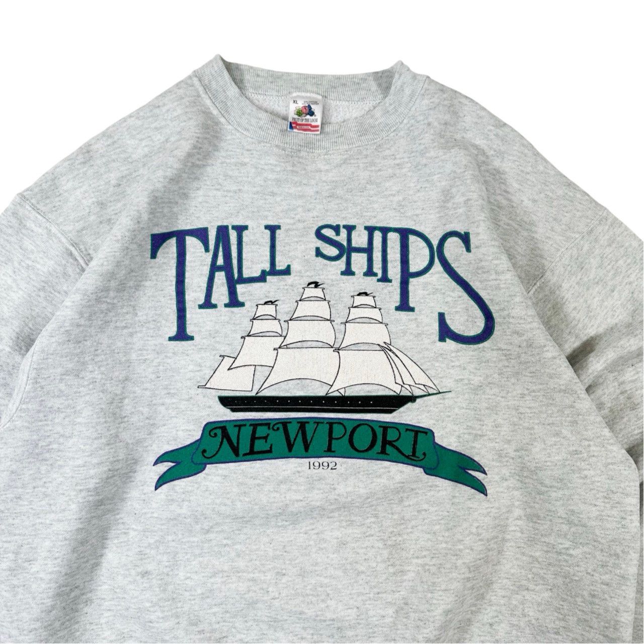 Vintage Vintage 90s Tall Ships Newport Heavy Graphic Sweater Size US XL / EU 56 / 4 - 2 Thumbnail