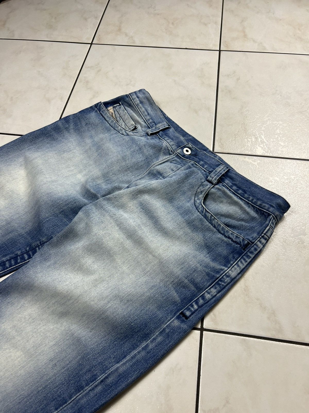 Diesel Vintage Diesel Rivec y2k distressed denim washed jeans pants Size US 33 - 6 Thumbnail