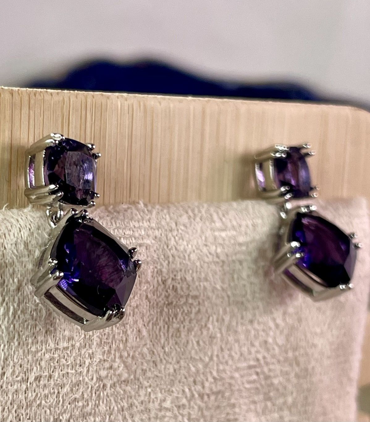 Other Genuine Amethyst 14CT Earrings 925 Silver Size ONE SIZE - 9 Thumbnail