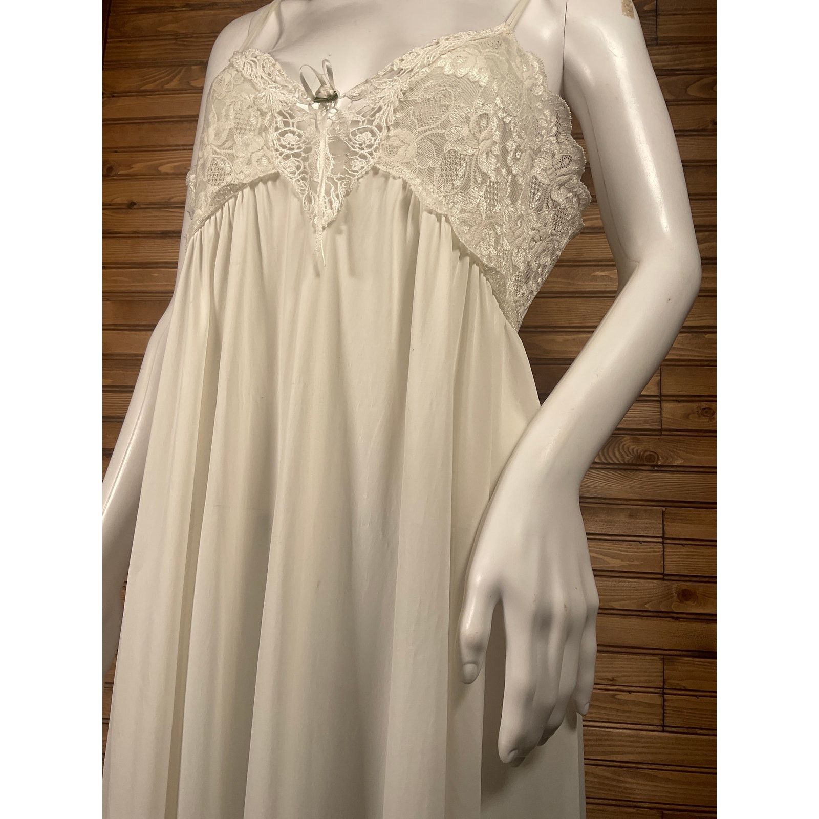 Other Chiffon Petites Vintage Sleepwear Lace Flower Ribbon Center Size M / US 6-8 / IT 42-44 - 7 Thumbnail