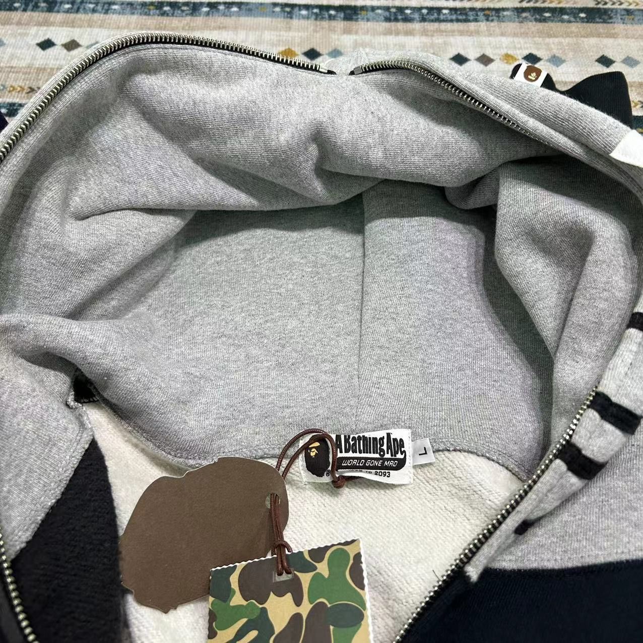 Bape BAPE &UNKLE SHARK FULL ZIP HOODIE Size US L / EU 52-54 / 3 - 10 Thumbnail