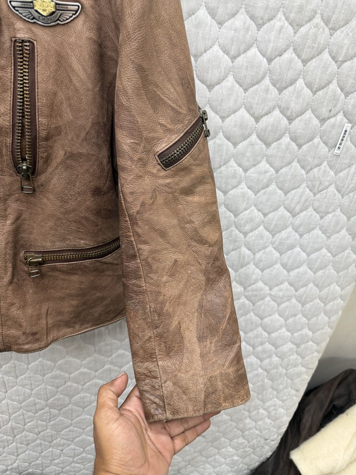 Marithe + Francois Girbaud 🔥🔥🔥ARCHIVE MARITHE FRANCOIS GIRBAUD LEATHER BIKER JACKET Size US M / EU 48-50 / 2 - 20 Thumbnail
