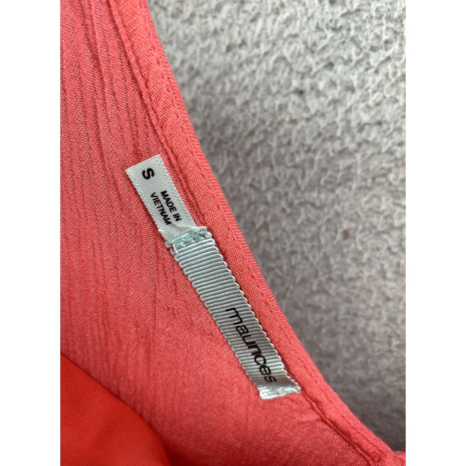 Vintage Maurices Pink Rayon Lined Jumpsuit Romper Shorts in Size Small Size 28" / US 6 / IT 42 - 3 Thumbnail