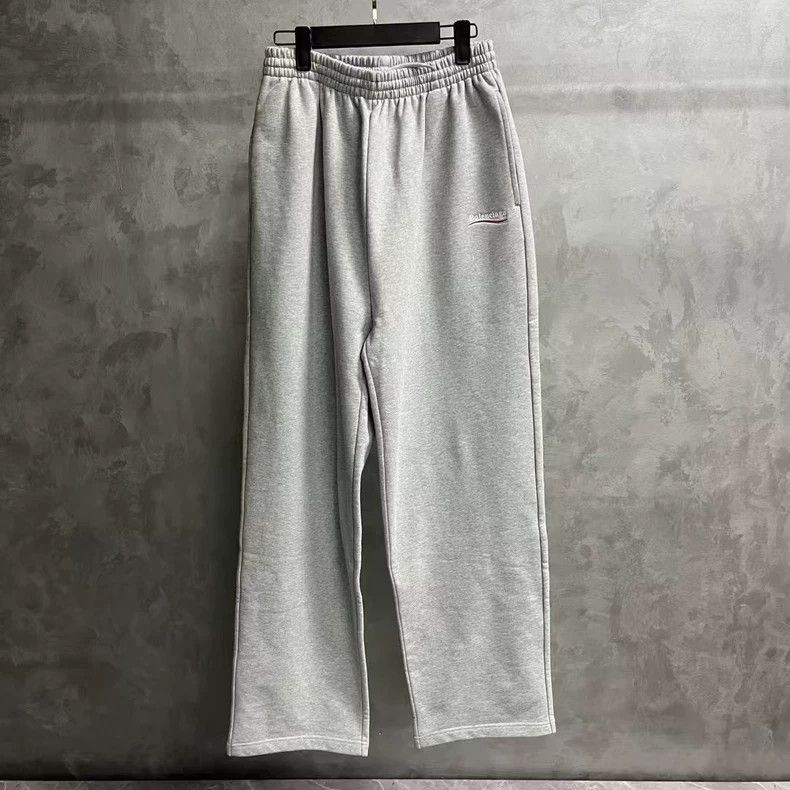 Balenciaga Balenciaga size S Grey cola embroidered athleisure straigh Size US 27 - 1 Thumbnail