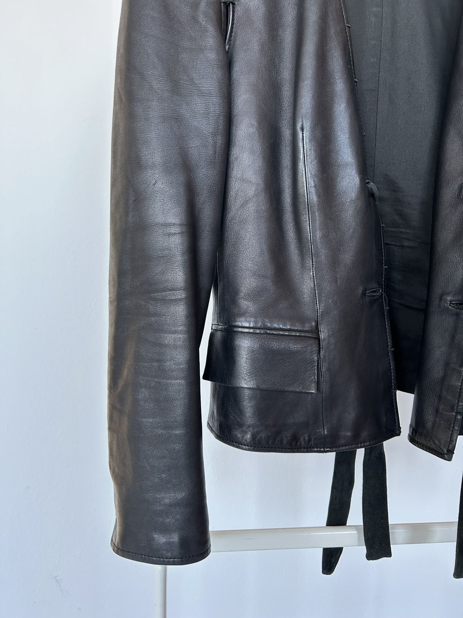 Yves Saint Laurent YSL Rive Gauche Tom Ford era leather jacket Size M / US 6-8 / IT 42-44 - 5 Thumbnail
