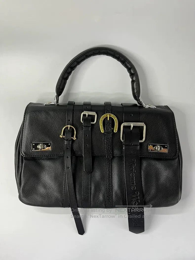 Vivienne Westwood Vivienne Westwood Accordian Handbag Black Large Size ONE SIZE - 1 Thumbnail