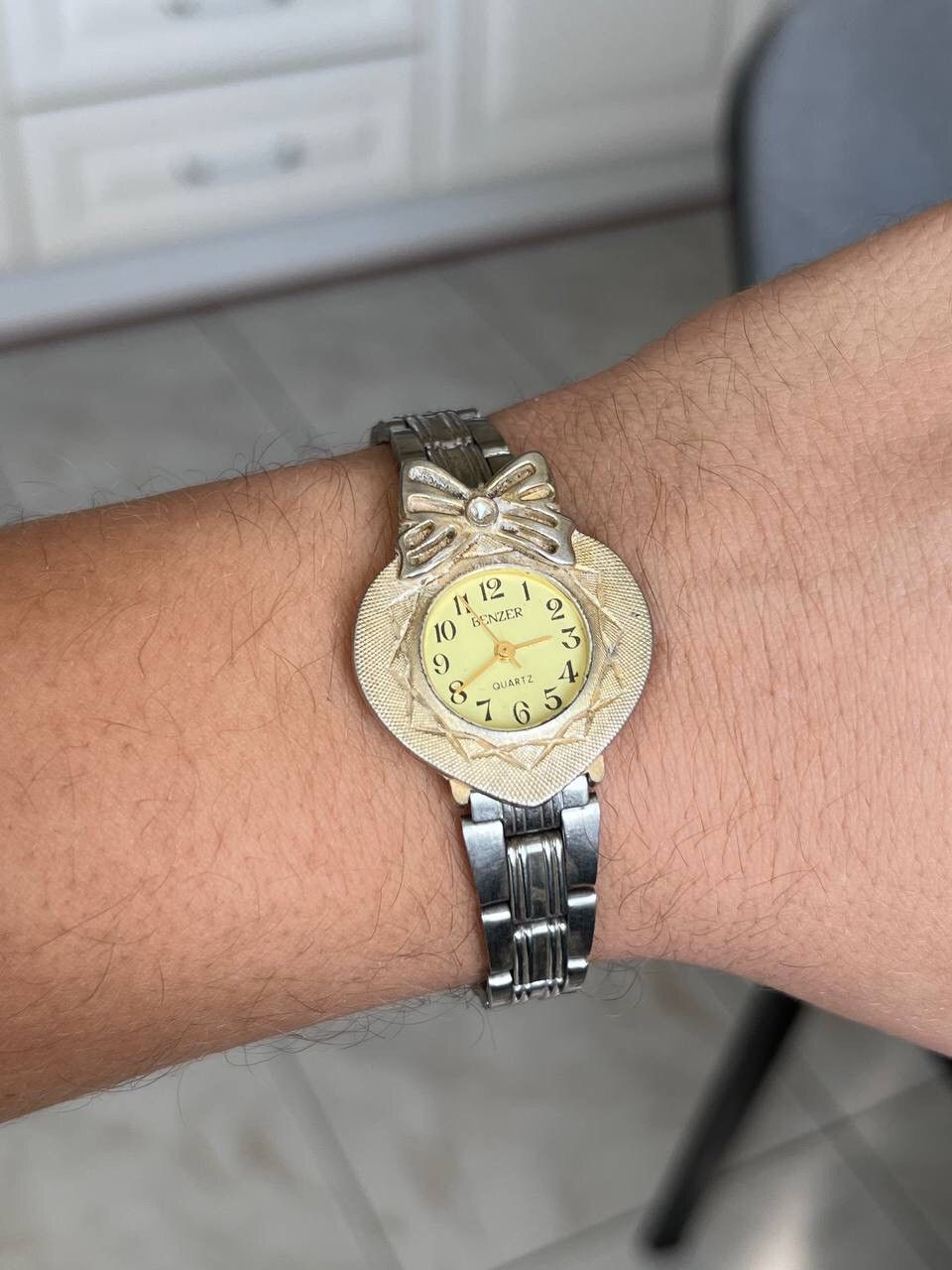 Japanese Brand × Vintage Vintage 90s Bow 🎀 Japanese style futuristic Steel Watch Size ONE SIZE - 5 Thumbnail