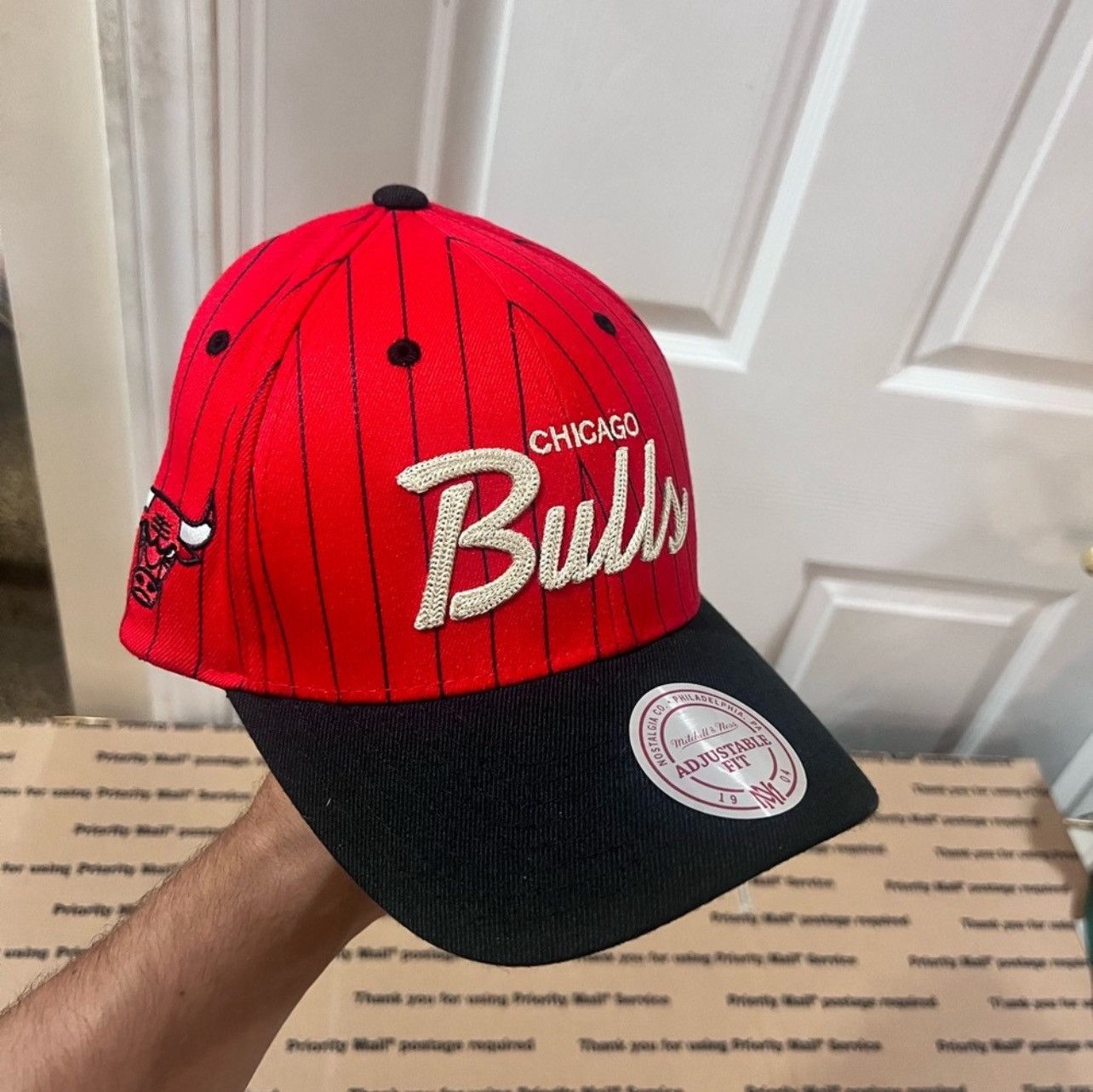 Mitchell & Ness Chicago Bulls Mitchell & Ness Pin stripe Hat Size ONE SIZE - 4 Thumbnail