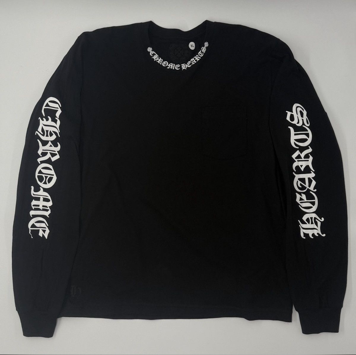 Chrome Hearts Chrome Hearts Neck Logo Long Sleeve - XL Size US XL / EU 56 / 4 - 1 Thumbnail