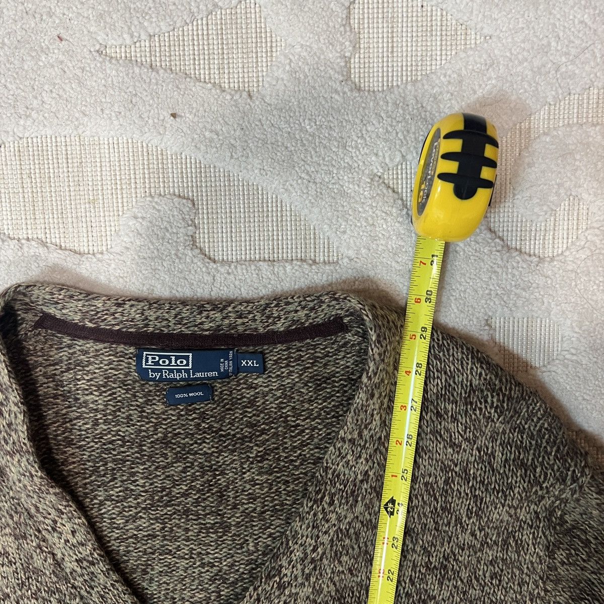 Polo Ralph Lauren Vintage Polo Ralph Lauren Wool Cardigan Elbow Patches Size US XXL / EU 58 / 5 - 10 Thumbnail