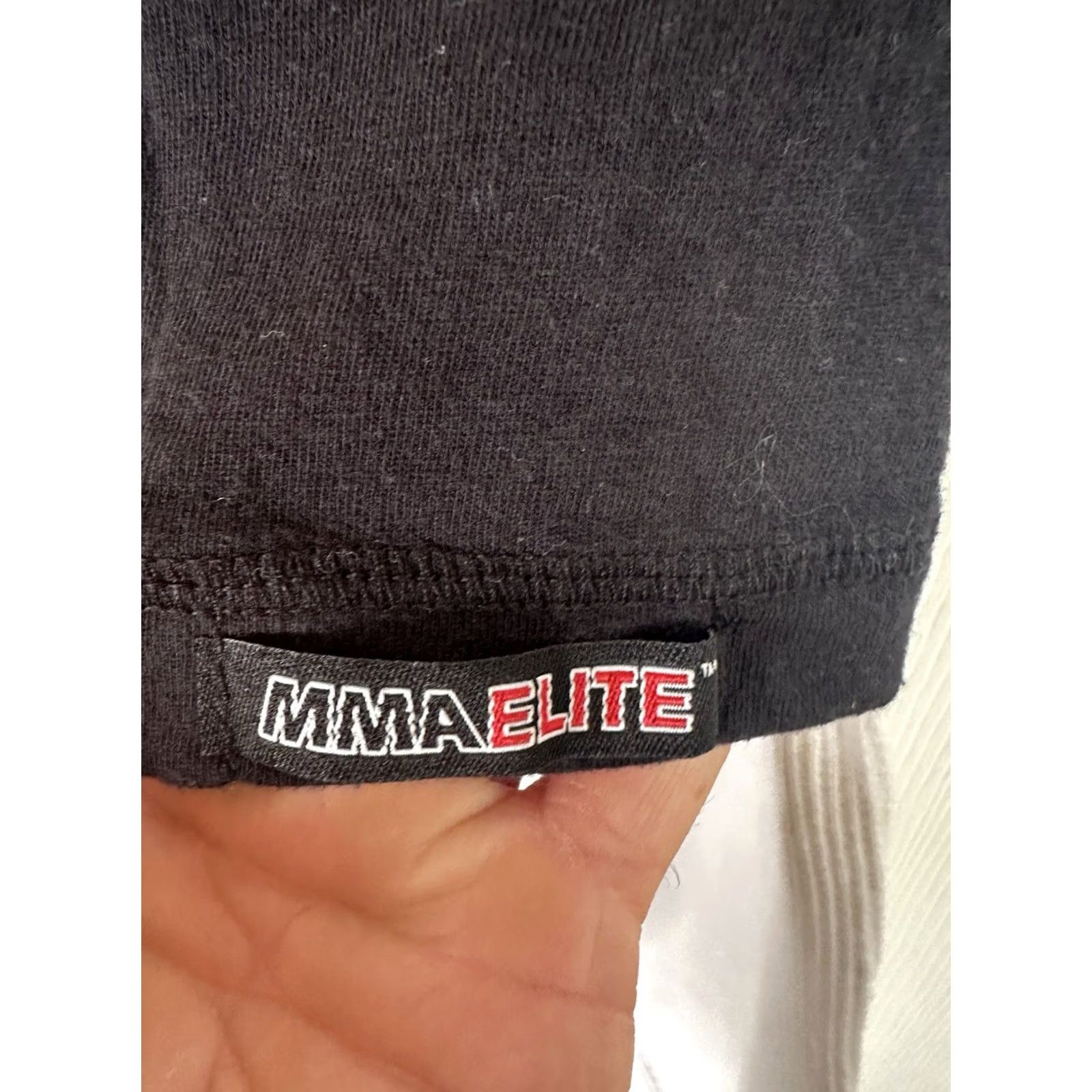 Vintage MMA Elite T-Shirt Men XL Black Thermal Gothic Celtic Cross Y2K Graphic Print Long Sleeve Crew Neck Size US XL / EU 56 / 4 - 6 Thumbnail