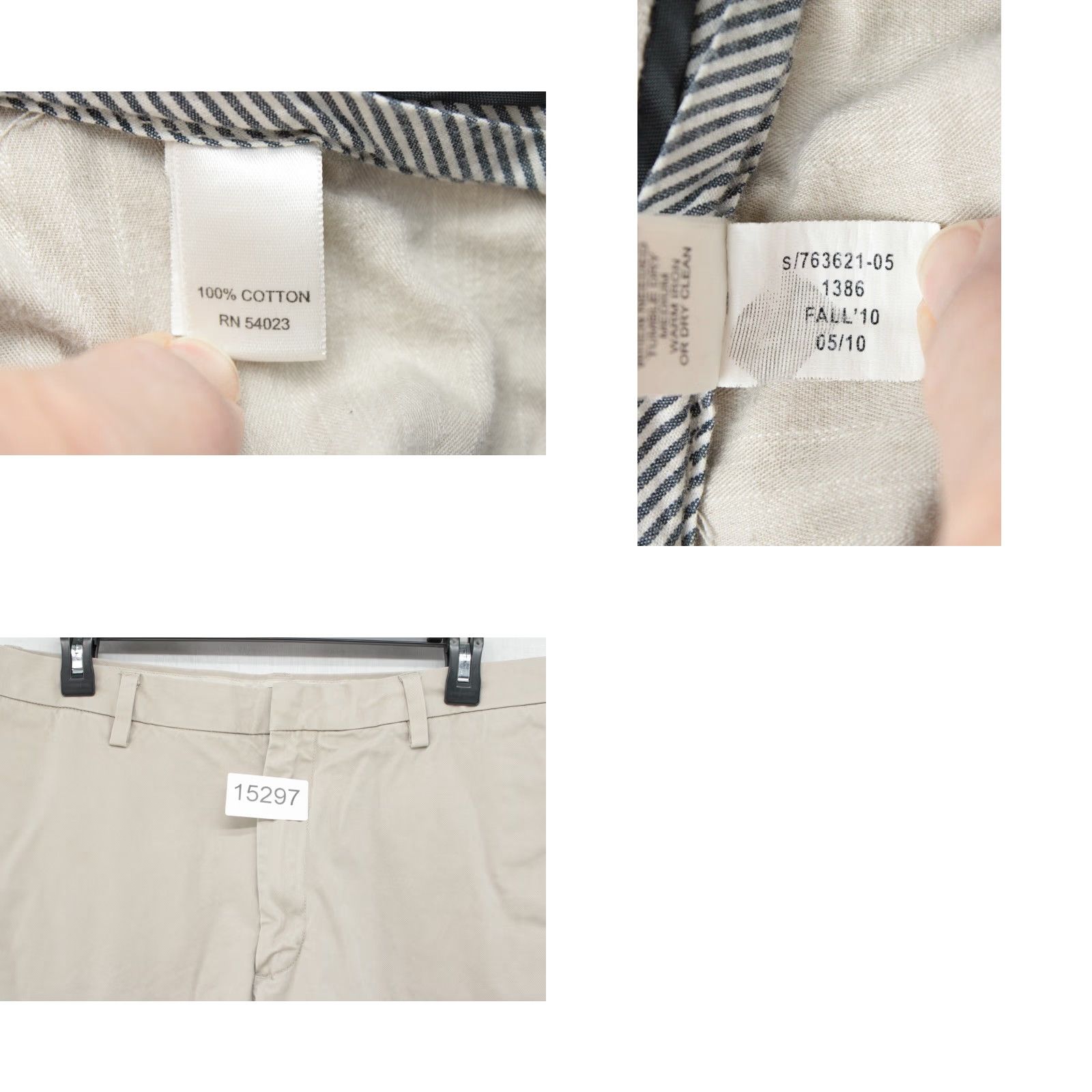 Banana Republic Banana Republic Gavin Relaxed Straight Chino Pant Beige Khaki Tan Men's Sz 34/28 Size US 34 / EU 50 - 8 Thumbnail