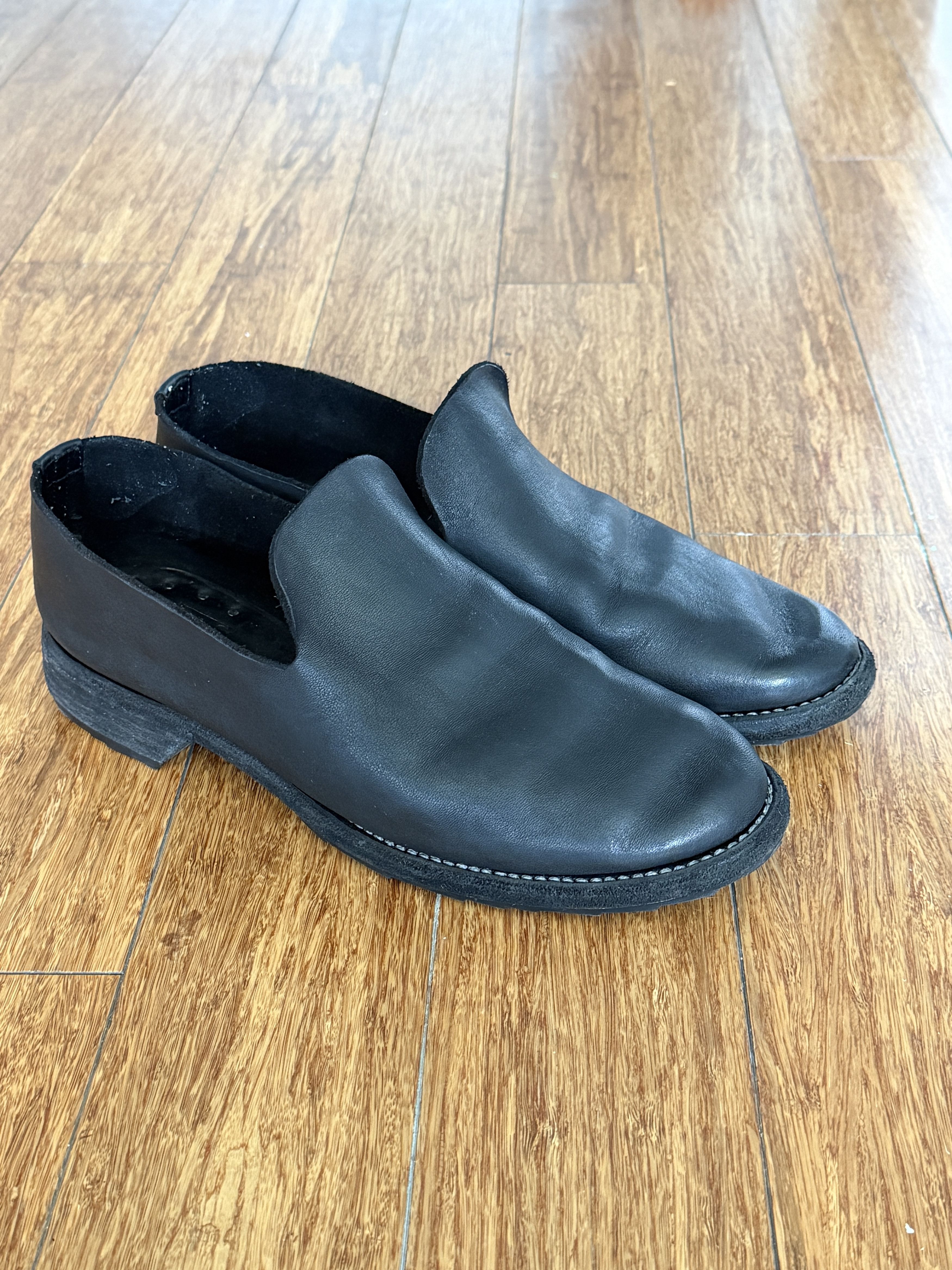 Guidi Guidi 100 Black Calf Loafer with Heel Size US 8 / EU 41 - 2 Thumbnail
