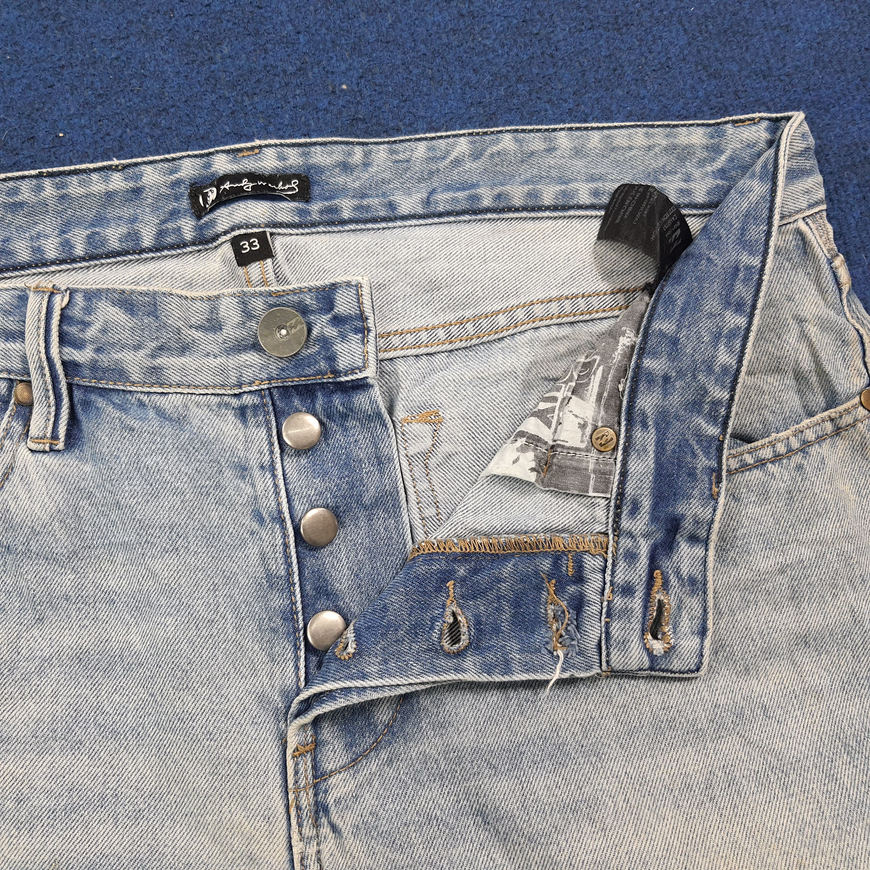 Andy Warhol Vintage Andy Warhol x Billabong Distressed Selvedge C280N9 Size US 35 - 9 Thumbnail