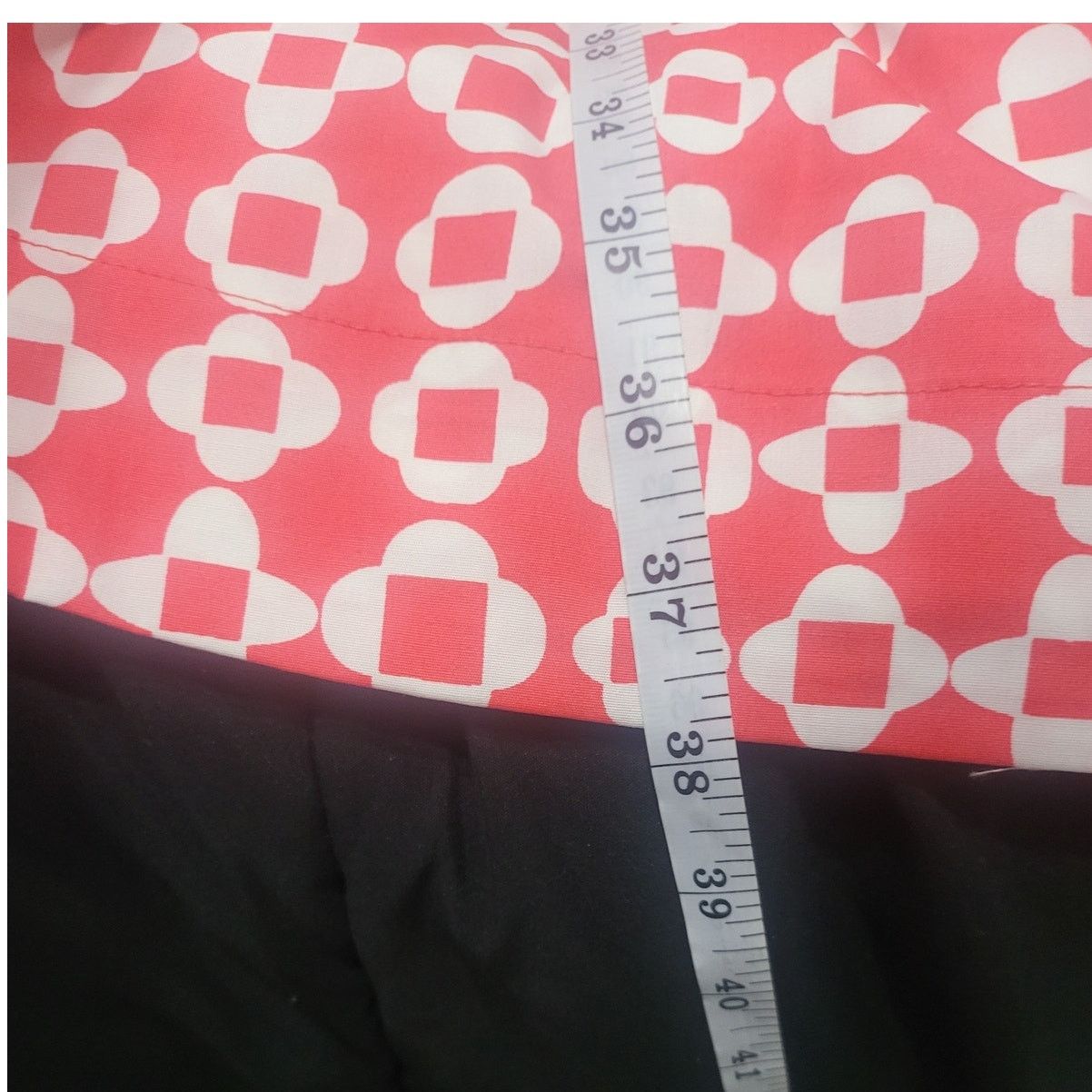 Boden Boden Smocked Waist Mini Dress - Coral Mosaic - 16-18 Size XL / US 12-14 / IT 48-50 - 7 Thumbnail