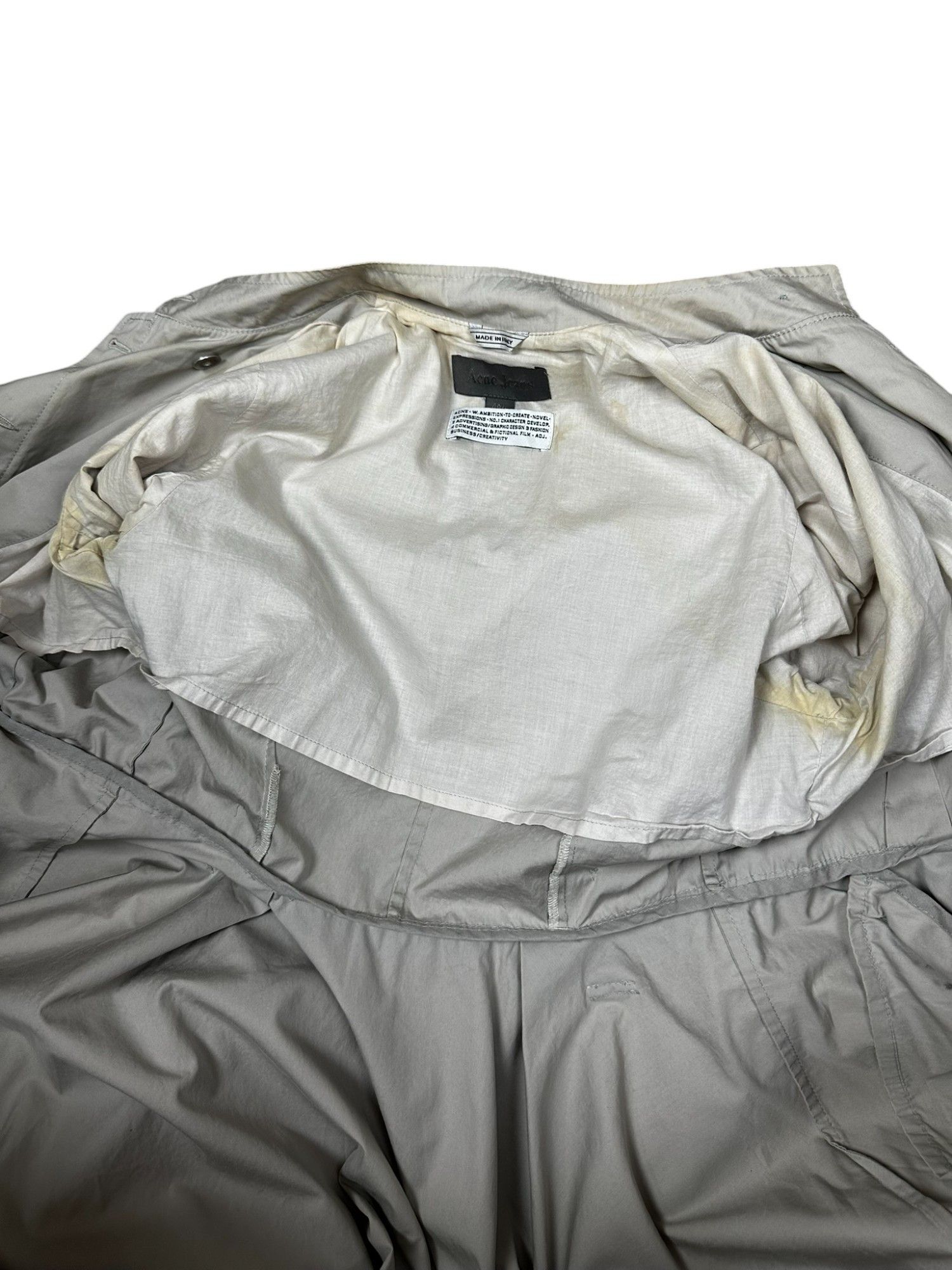 Acne Studios Vintage Acne Studios Double Breasted Trench Coat Size L / US 10 / IT 46 - 10 Thumbnail