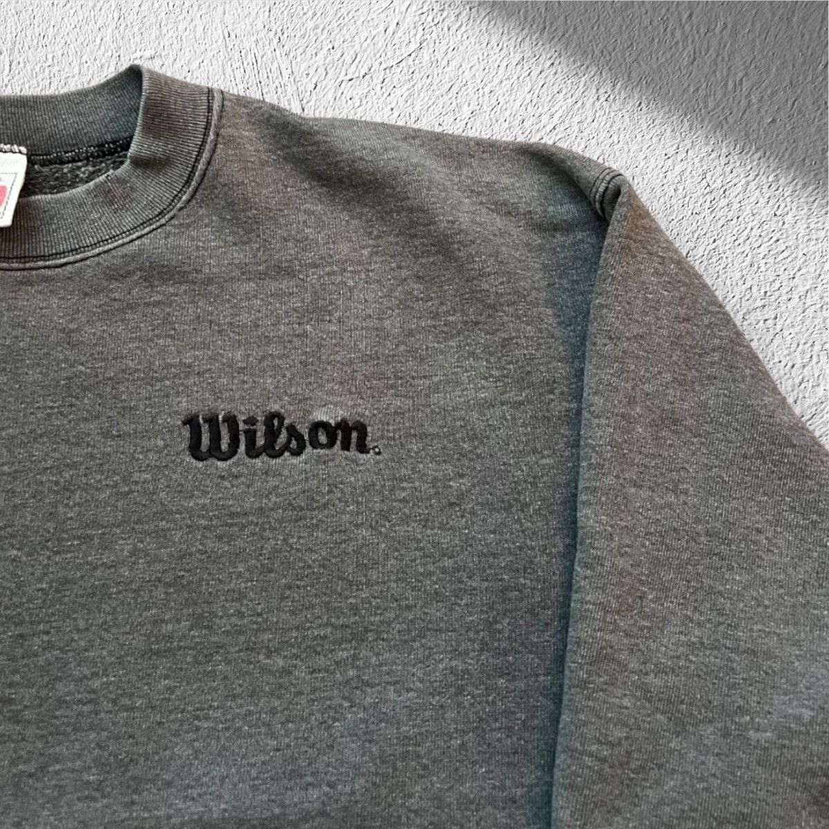 Wilson Vintage Wilson Black & Grey Crewneck Sweatshirt – Large Size US L / EU 52-54 / 3 - 4 Thumbnail